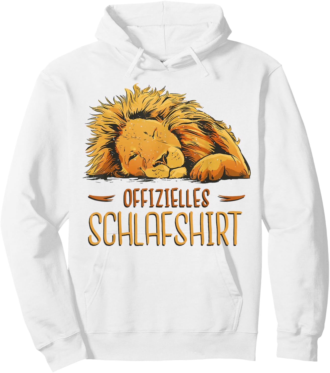Schlafshirt Schlafanzug Tier Pyjama Nachthemd Offizielles Löwe Schlafshirt Damen Kurzarm -Kinder, Herren, Damen Weiß S Hoodie - Hoodie | White