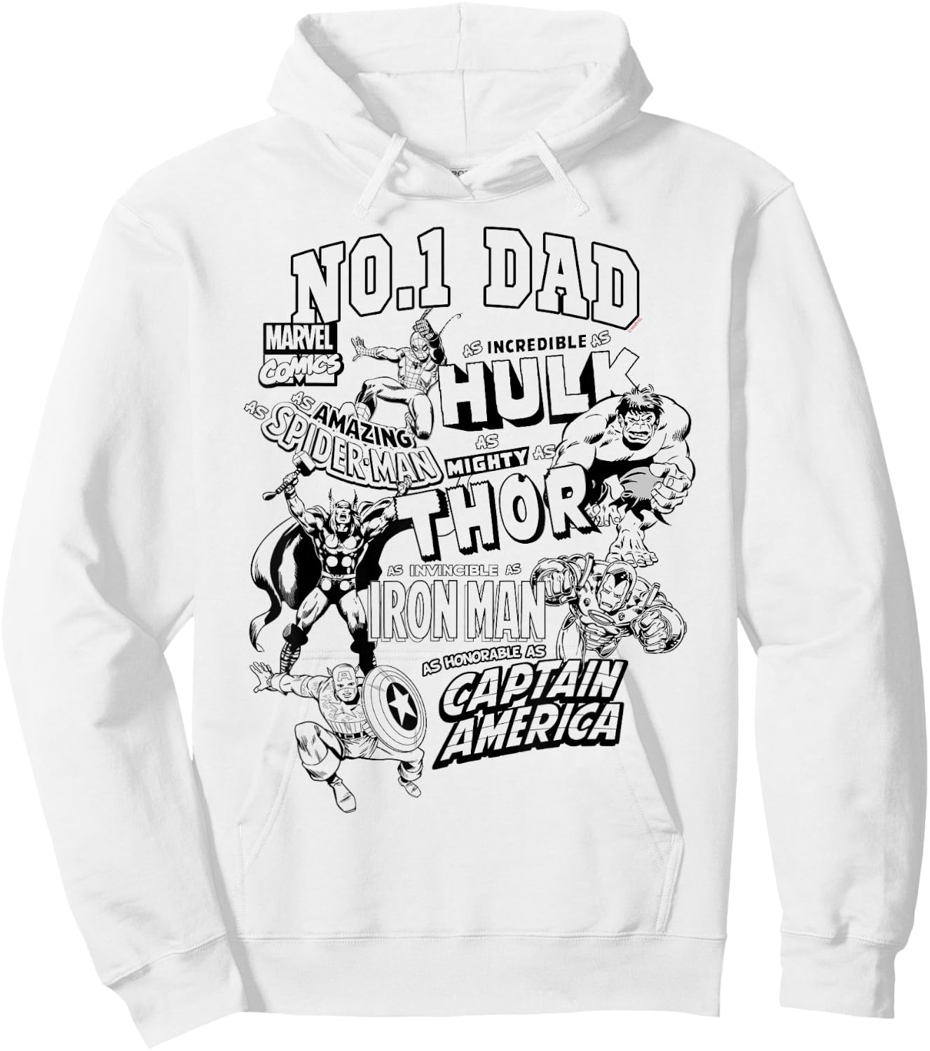 Avengers Dad Fête des pères Hoodie - Hoodie | White