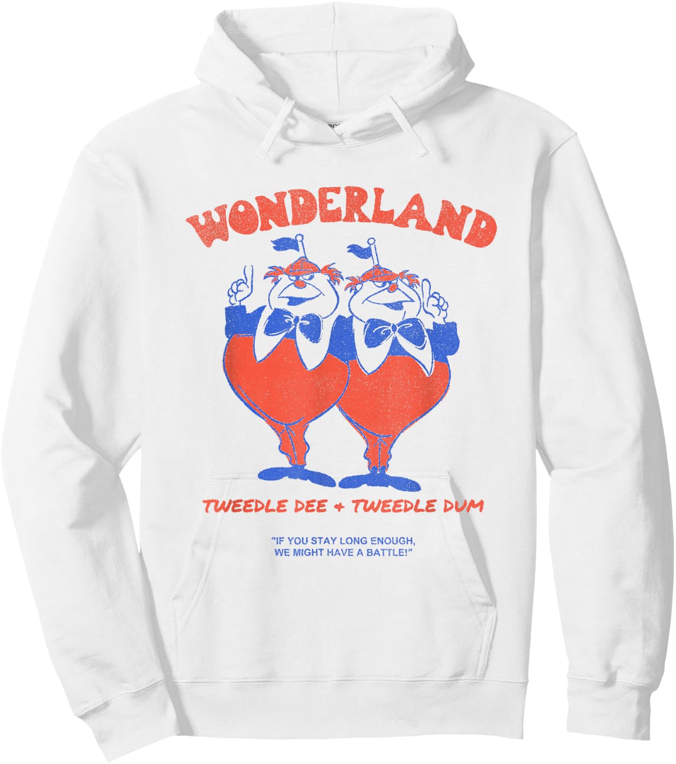 Disney Alice in Wonderland Tweedle Dee & Tweedle Dum Hoodie - Hoodie | White