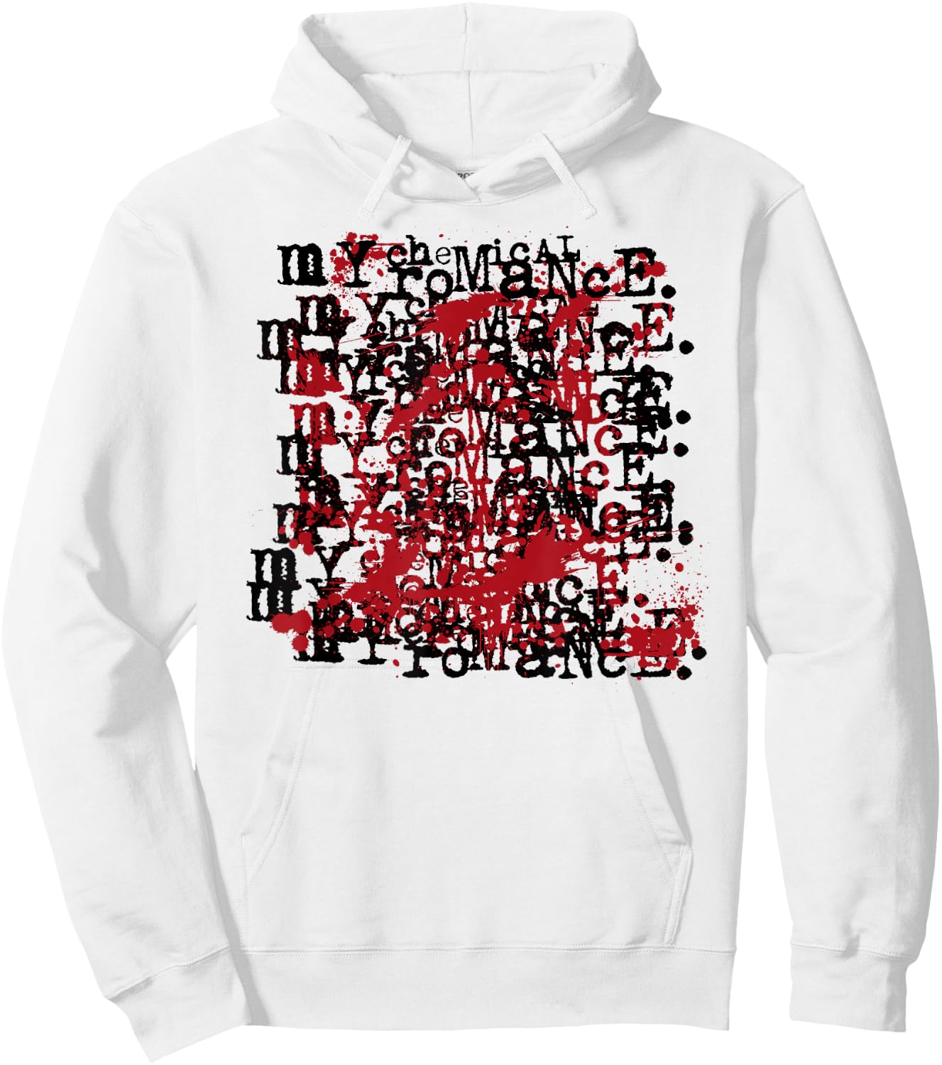 My Chemical Romance mit Revenge Logo On Repeat - Damen, Weiß, S, Kurzarm, Klassisch, -Erwachsene, Polyester 100% Hoodie - Hoodie | White