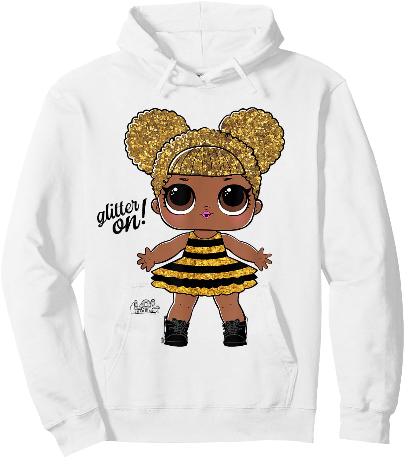 L.O.L. Surprise! Glitter On! Bumblebee Doll Hoodie - Hoodie | White