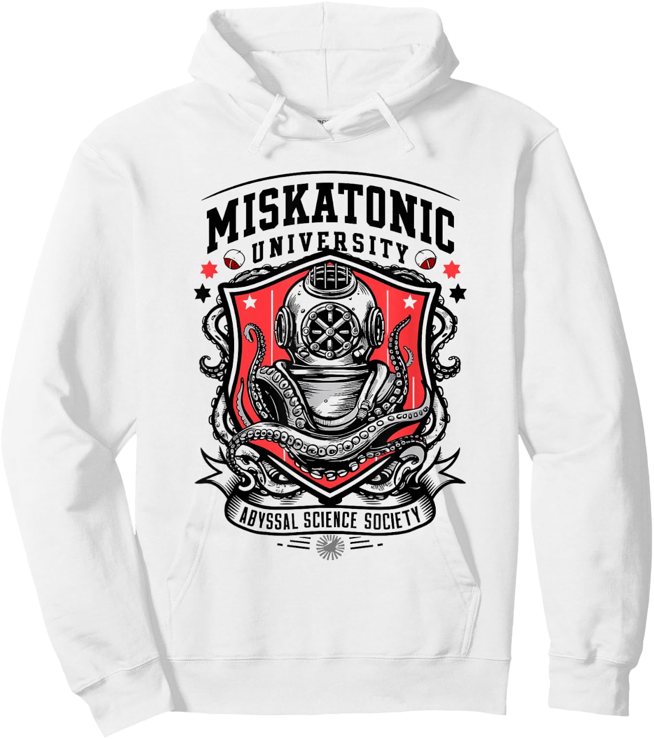 Miskatonic University Abyssal Science Society Nautic Cthulhu Hoodie - Hoodie | White