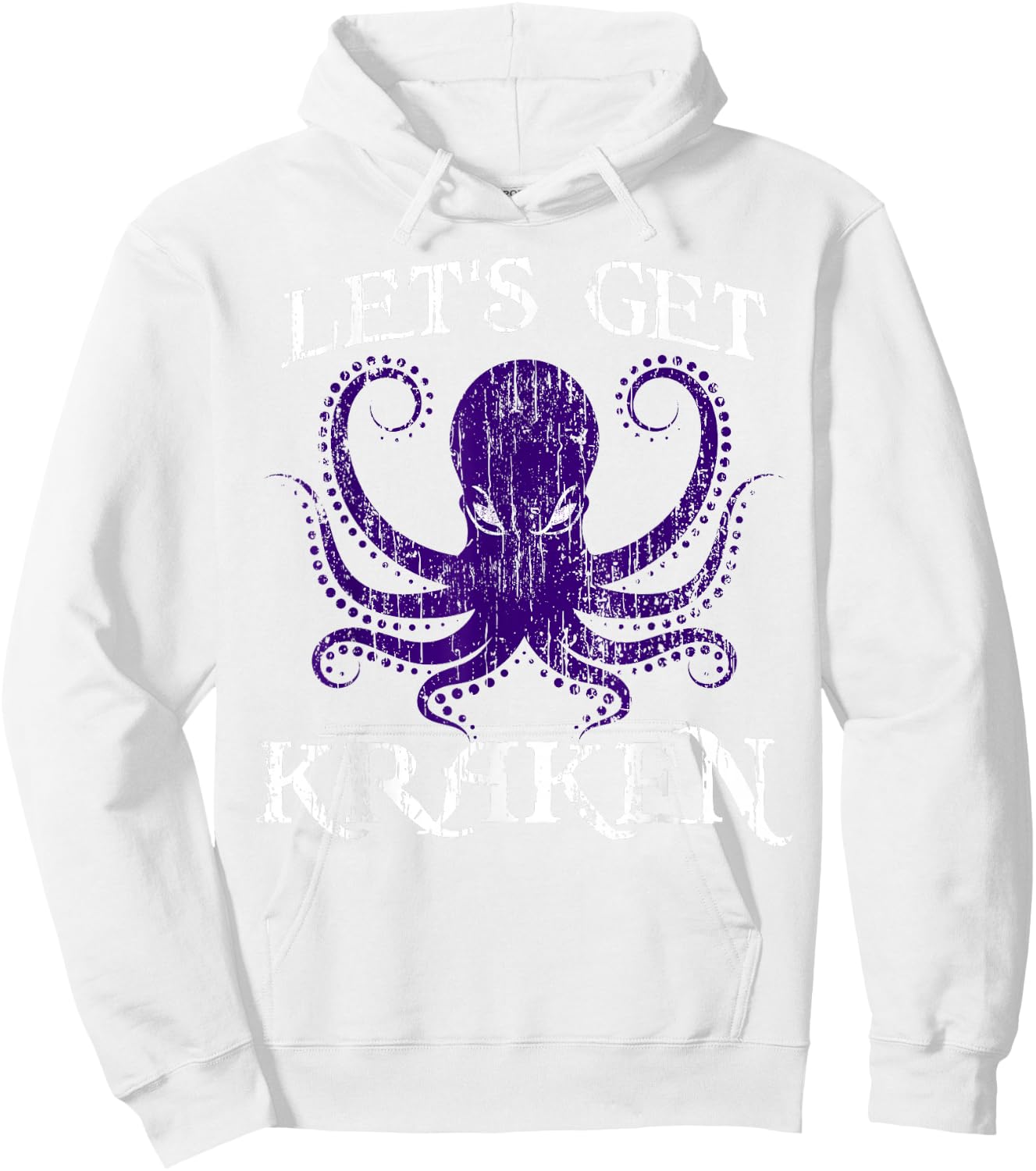 Funny Kraken LET'S GET KRAKEN Hoodie - Hoodie | White