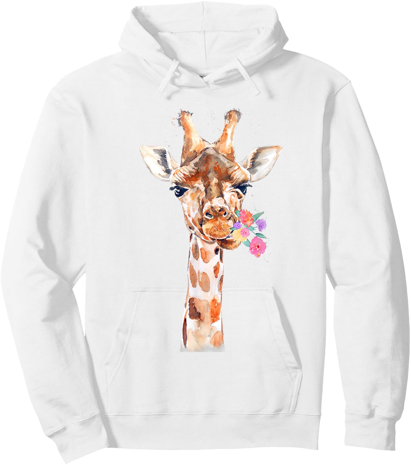 Giraffe , Giraffe Kids, Giraffe Girls, Giraffe Lover , White Hoodie - Hoodie | White