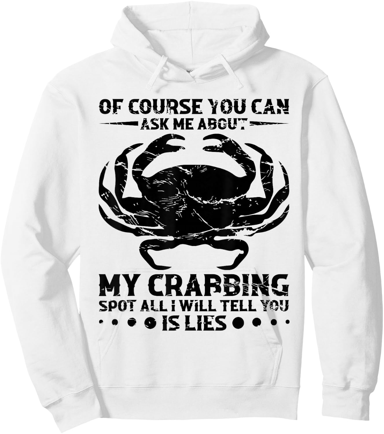 Crab Hunter Crab Whisperer Crab Hunting Crabbing Net Hoodie - Hoodie | White