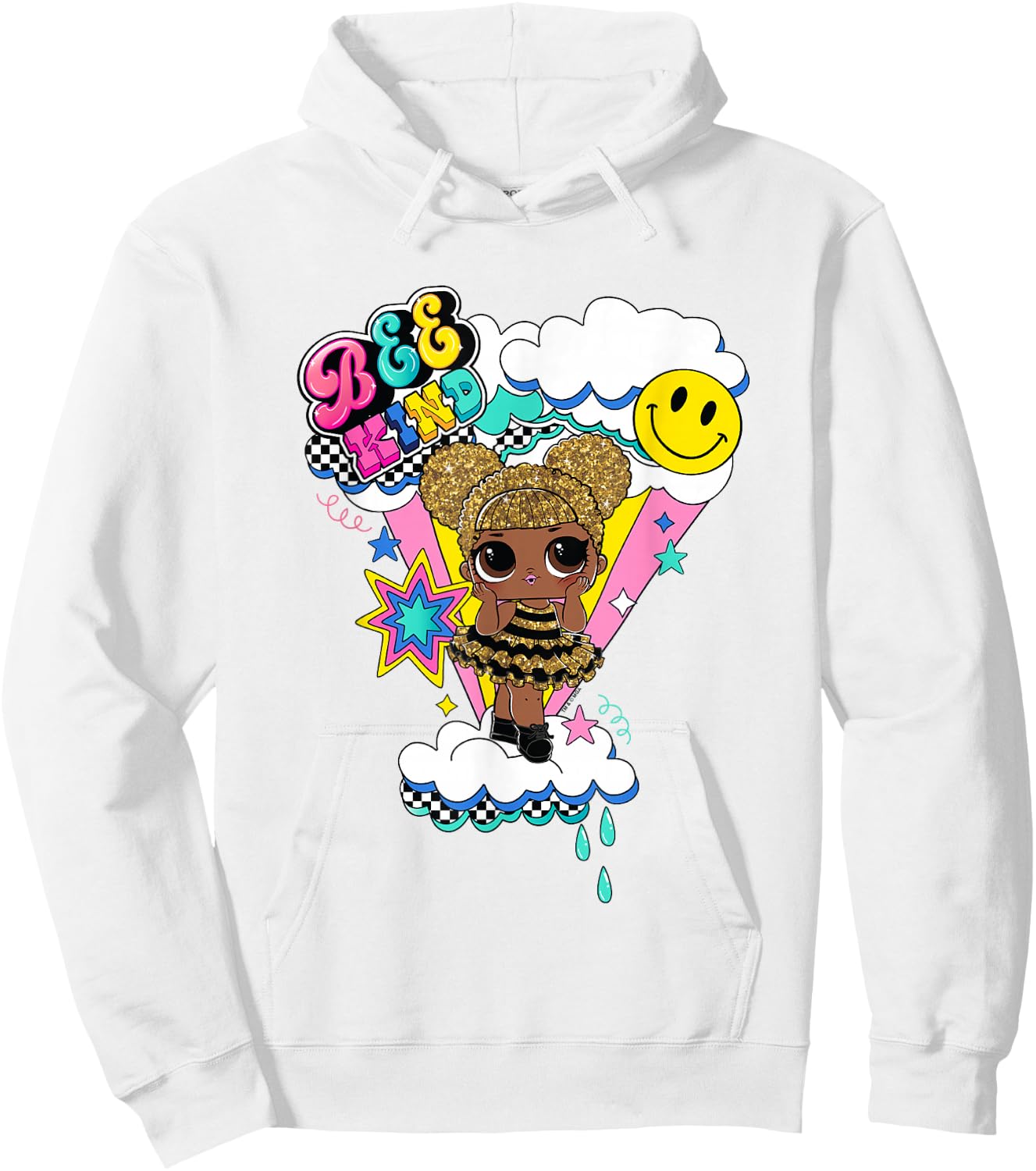LOL Surprise Bee Kind Queen Bee Cute Logo Hoodie - Hoodie | White