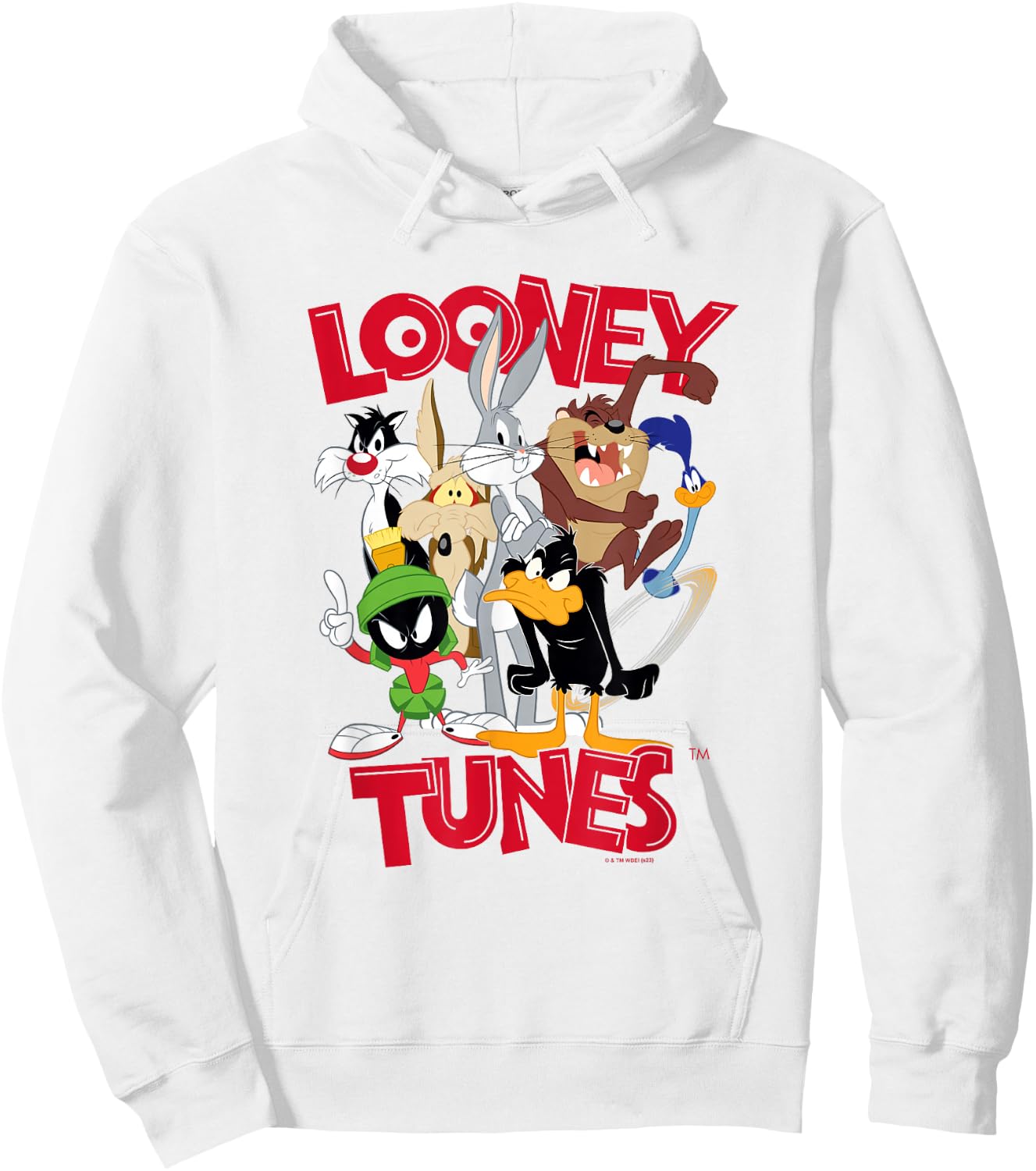 Looney Tunes Classic Characters Group Shot Poster Hoodie - Hoodie | White
