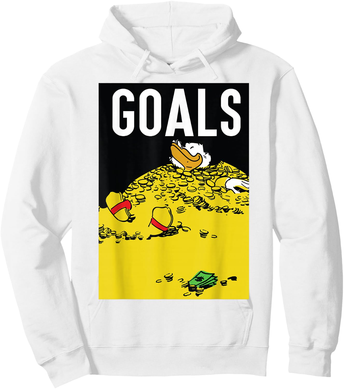 Disney - Duck Tales Scrooge Money Goals Hoodie - Hoodie | White