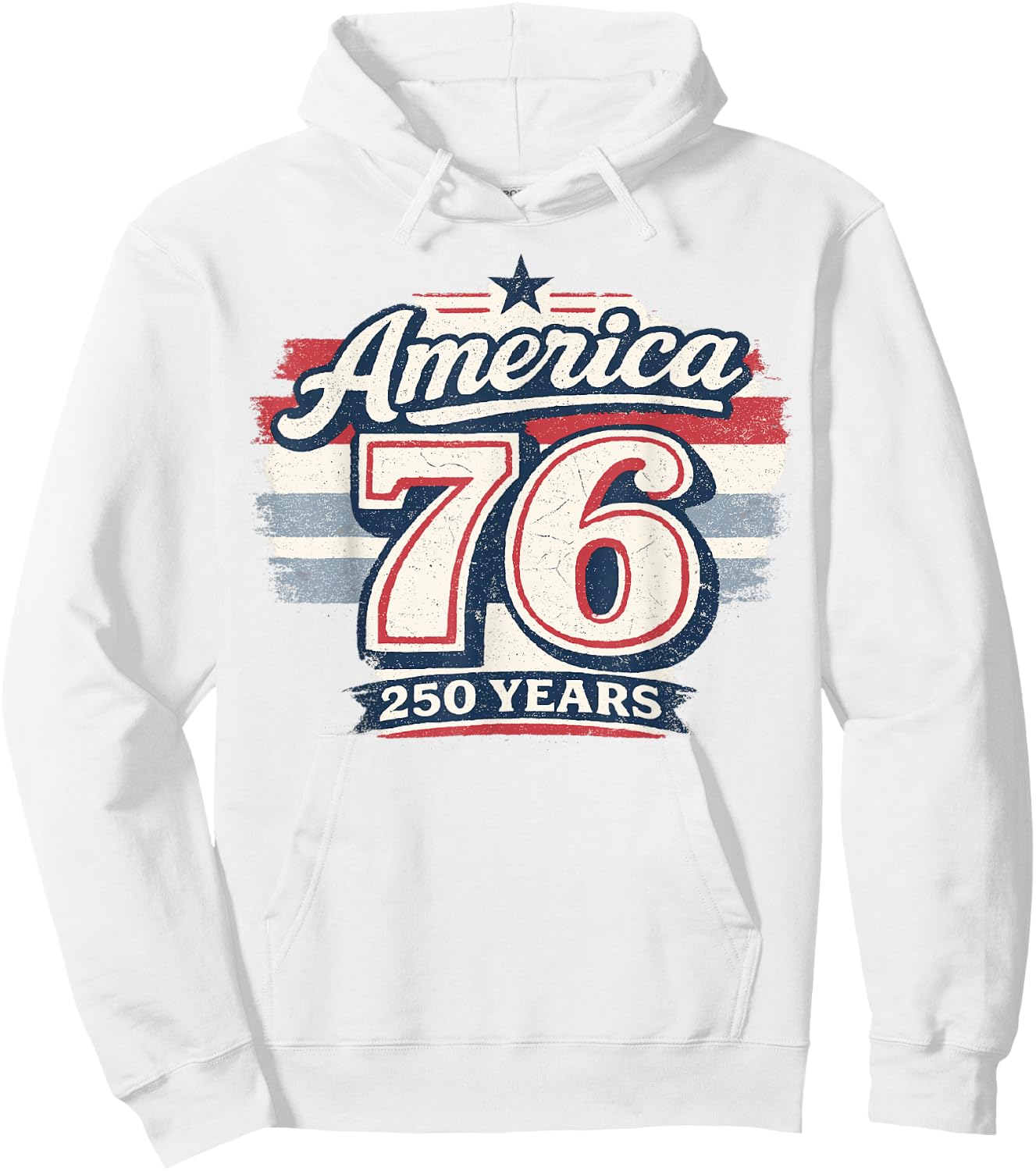 Retro America 76 250 Years Freedom 1776 2026 Hoodie - Hoodie | White