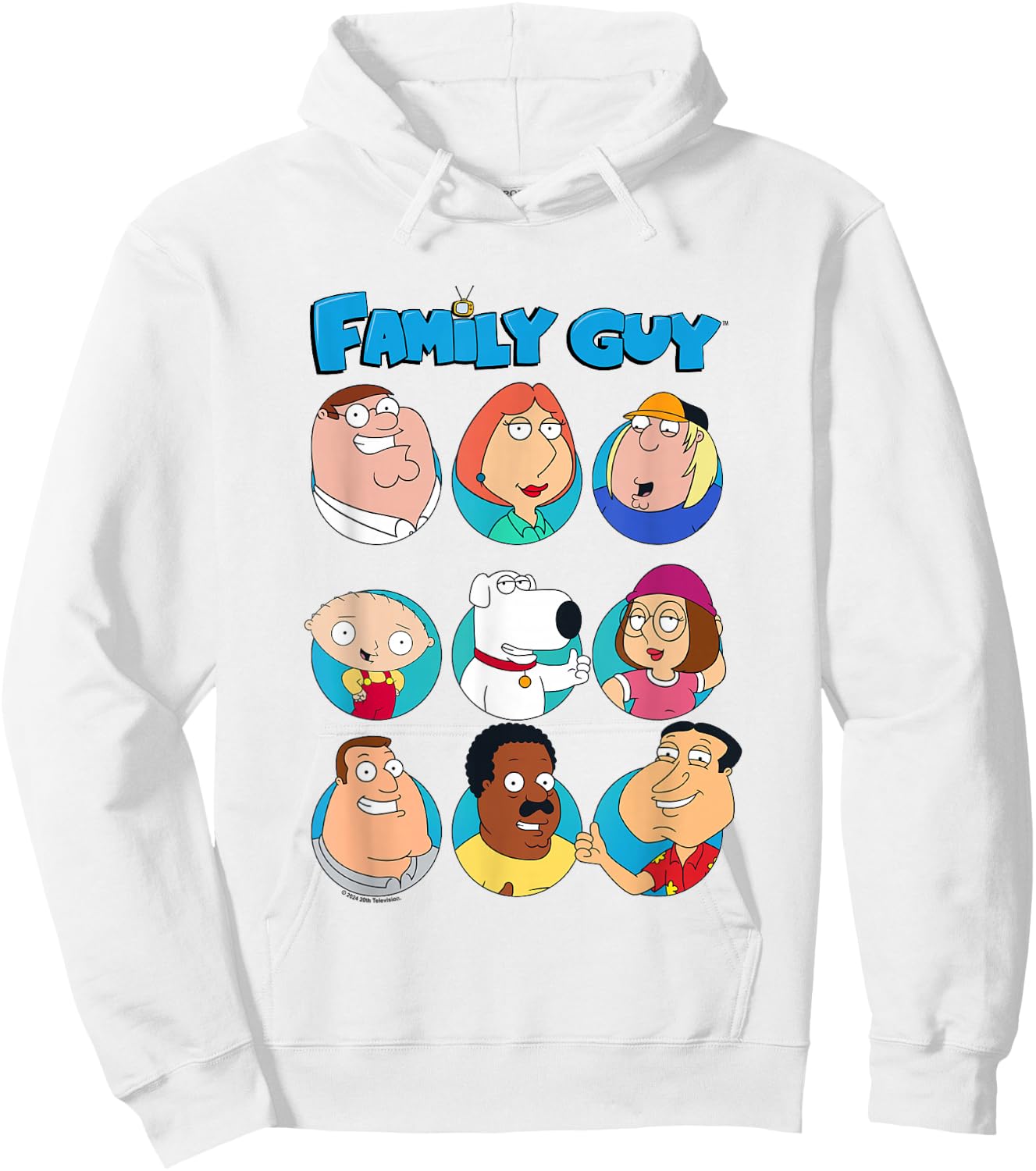 Family Guy Quahog's First Family Group Box Up , Blue, S Hoodie - Hoodie | White