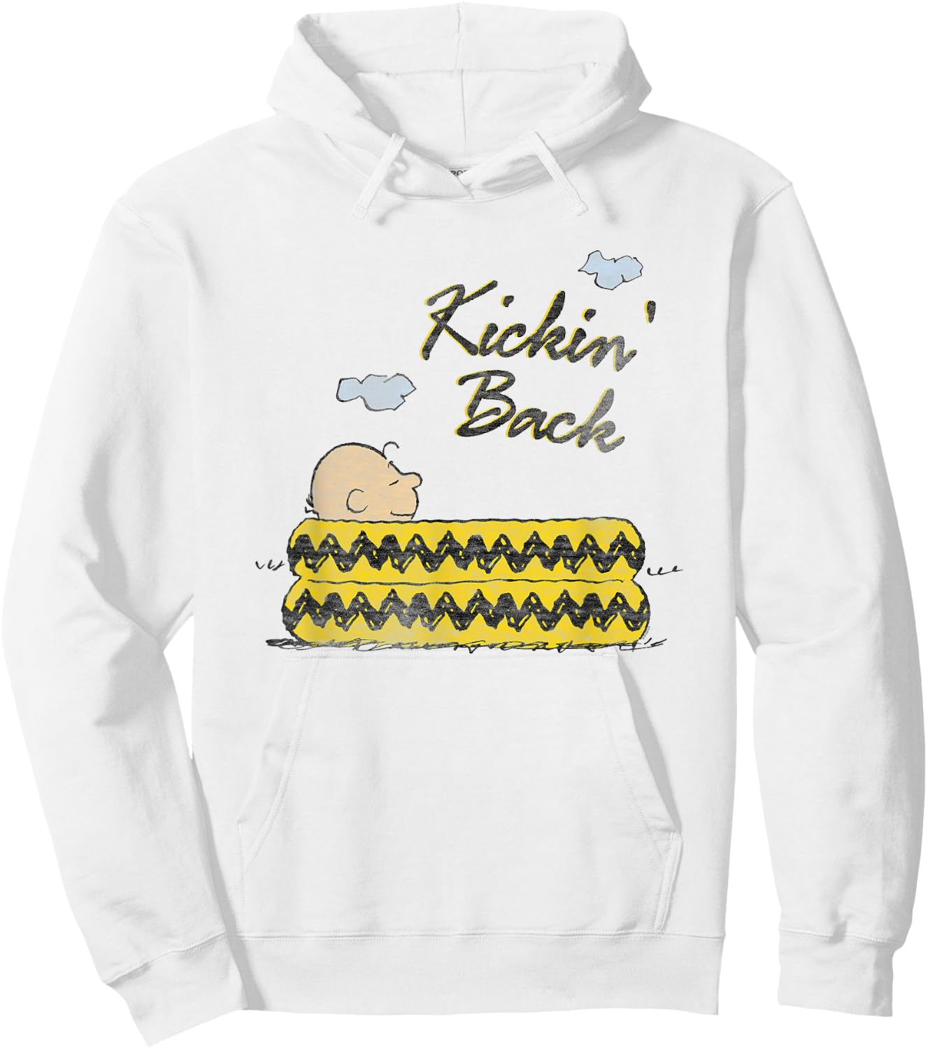 Peanuts Kickin' Back Charlie Brown Hoodie - Hoodie | White