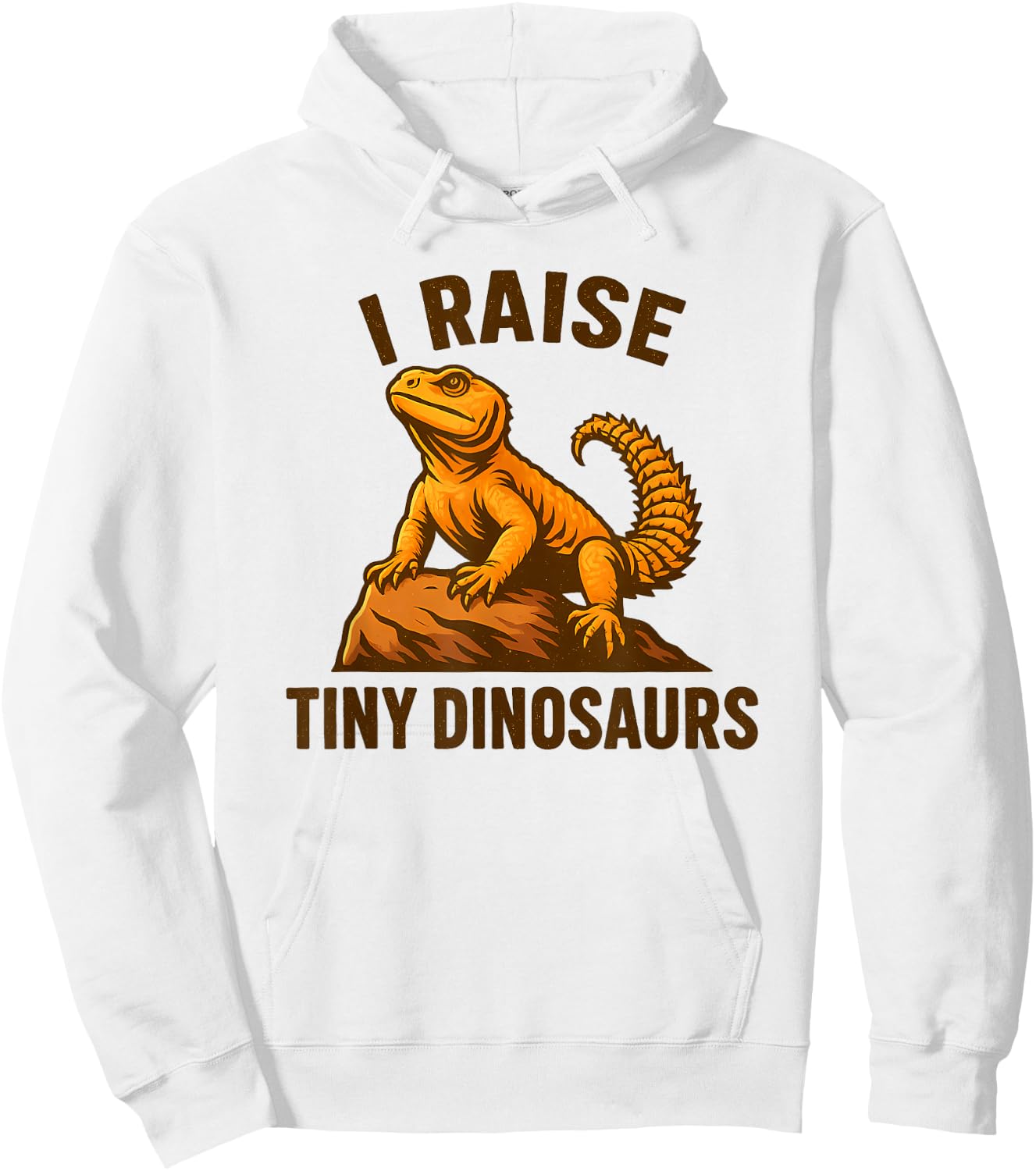Uromastyx Agama I Raise Tiny Dinosaurs Lizard Owner Hoodie - Hoodie | White