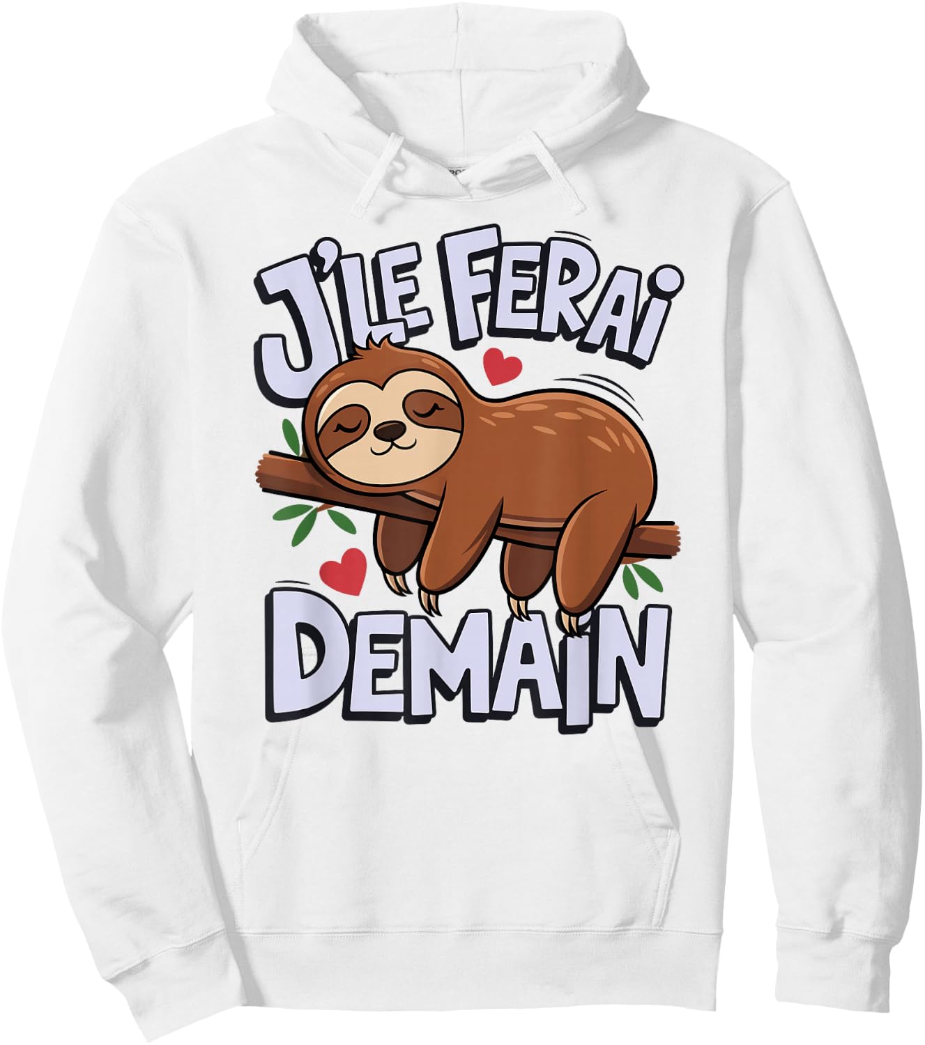 Lazy Child Boy Girl Teen I Will Do It Tomorrow , white, S Hoodie - Hoodie | White