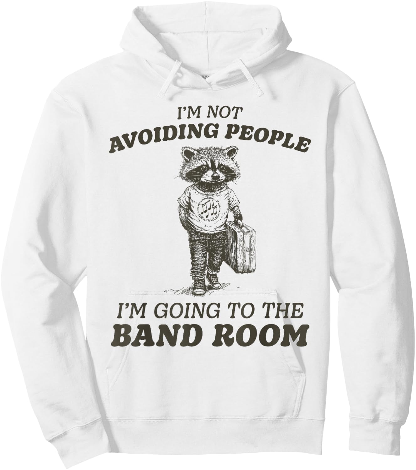 Funny Marching Band Room Hoodie - Hoodie | White