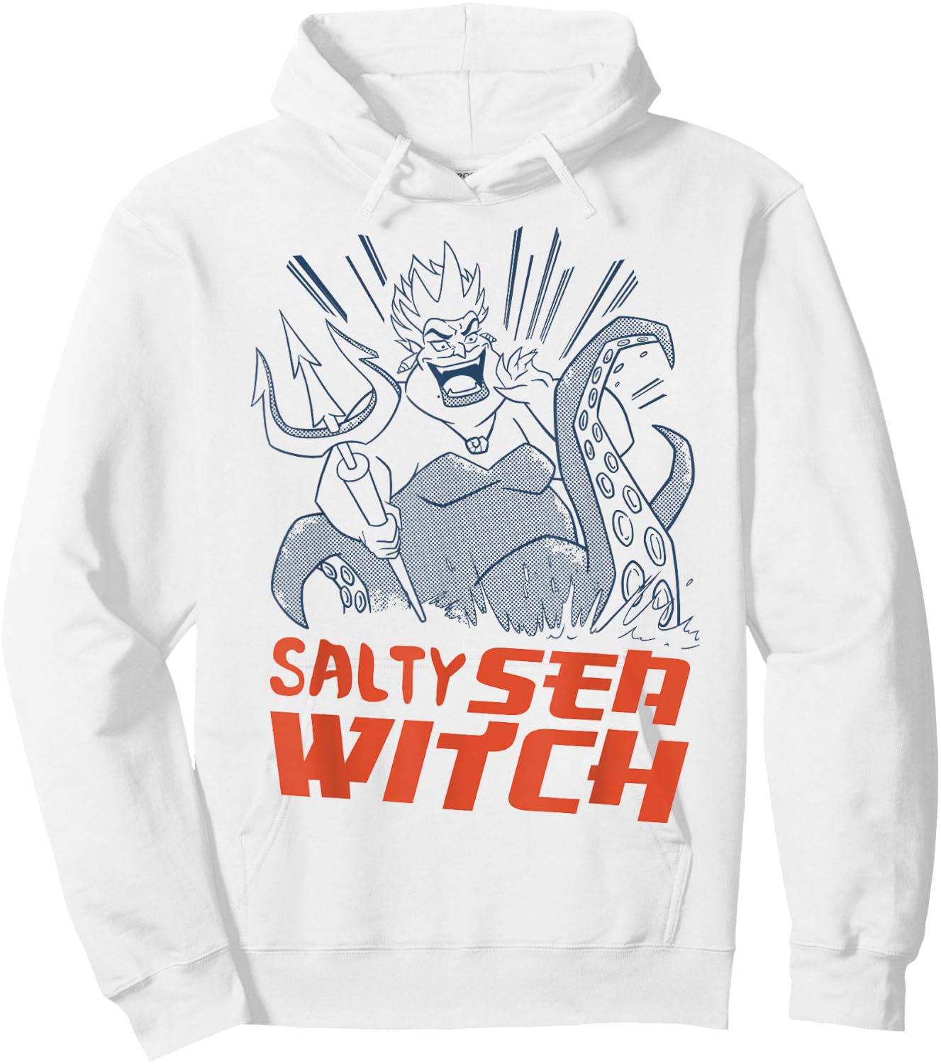 Disney The Little Mermaid Ursula Salty Witch Vintage Art Hoodie - Hoodie | White