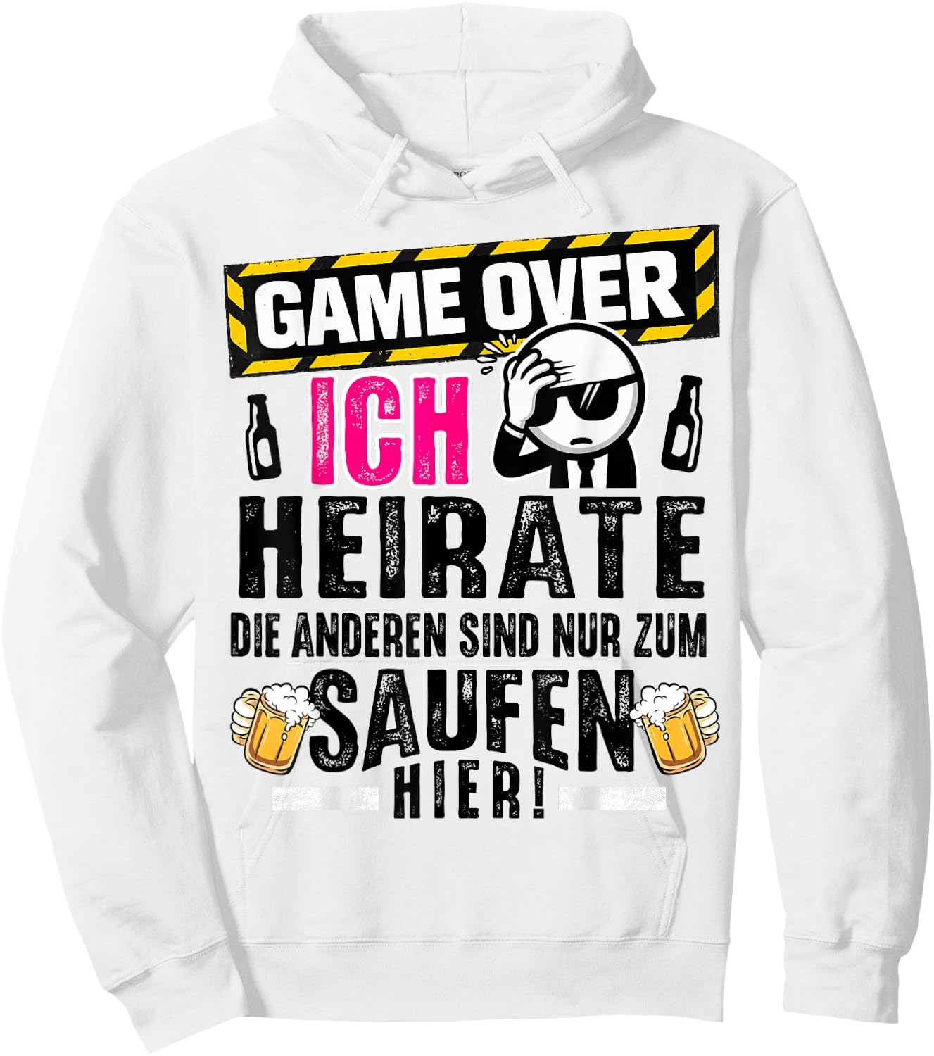 Bräutigam Kostüm JGA Männer Junggesellenabschied Hoodie - Hoodie | White