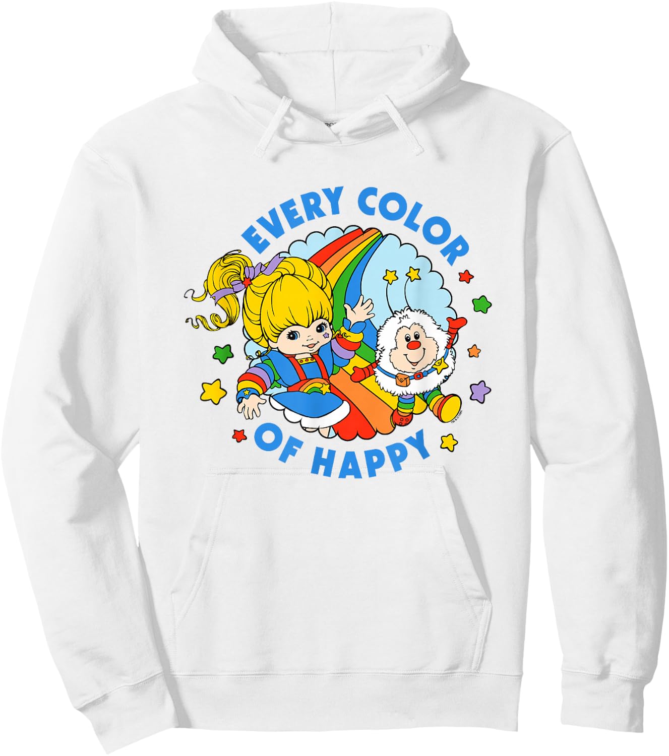 Rainbow Brite Pride Every Color of Happy Hoodie - Hoodie | White