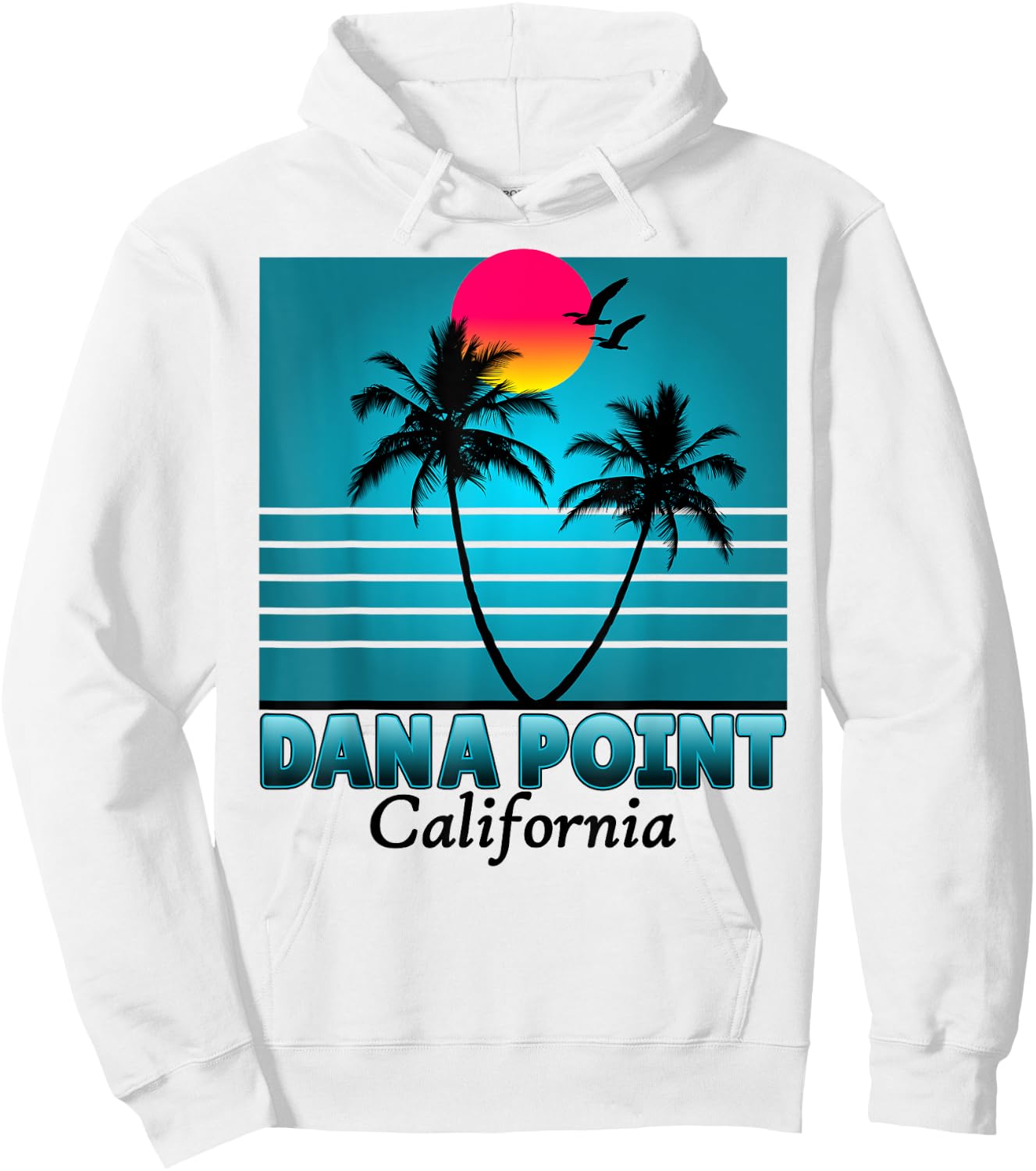 Dana Point California CA Summer seagulls Souvenirs Hoodie - Hoodie | White