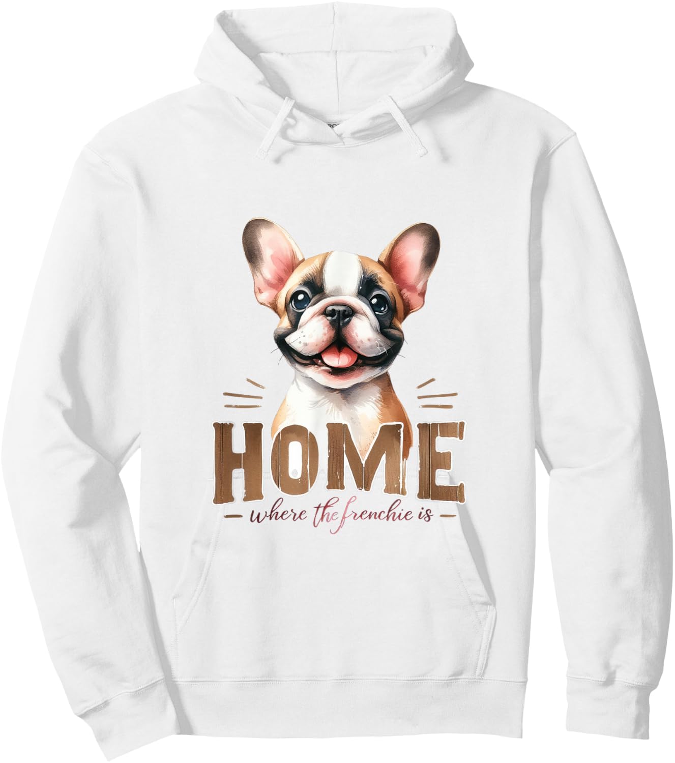 Funny & Cute Frenchie Dog - French Bulldog Hoodie - Hoodie | White