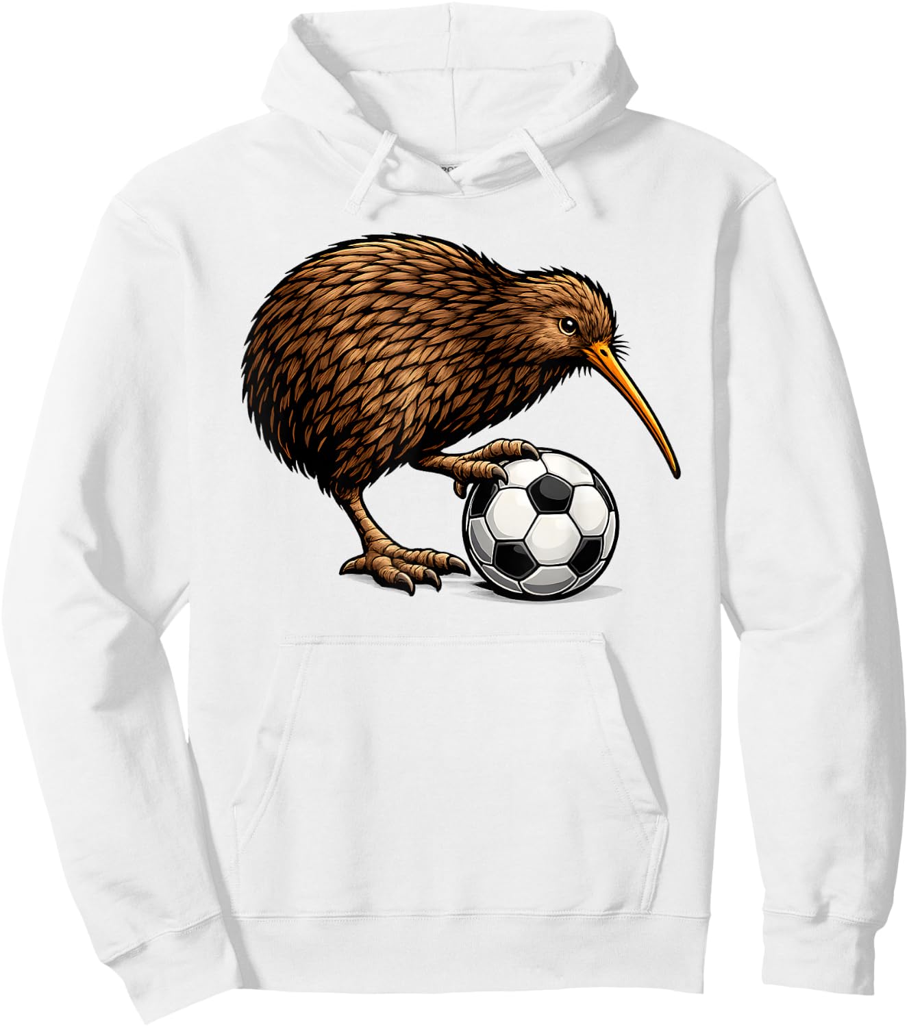 Lustiger Kiwi-Vogel mit Fußball Neuseeland Fan Design Hoodie - Hoodie | White