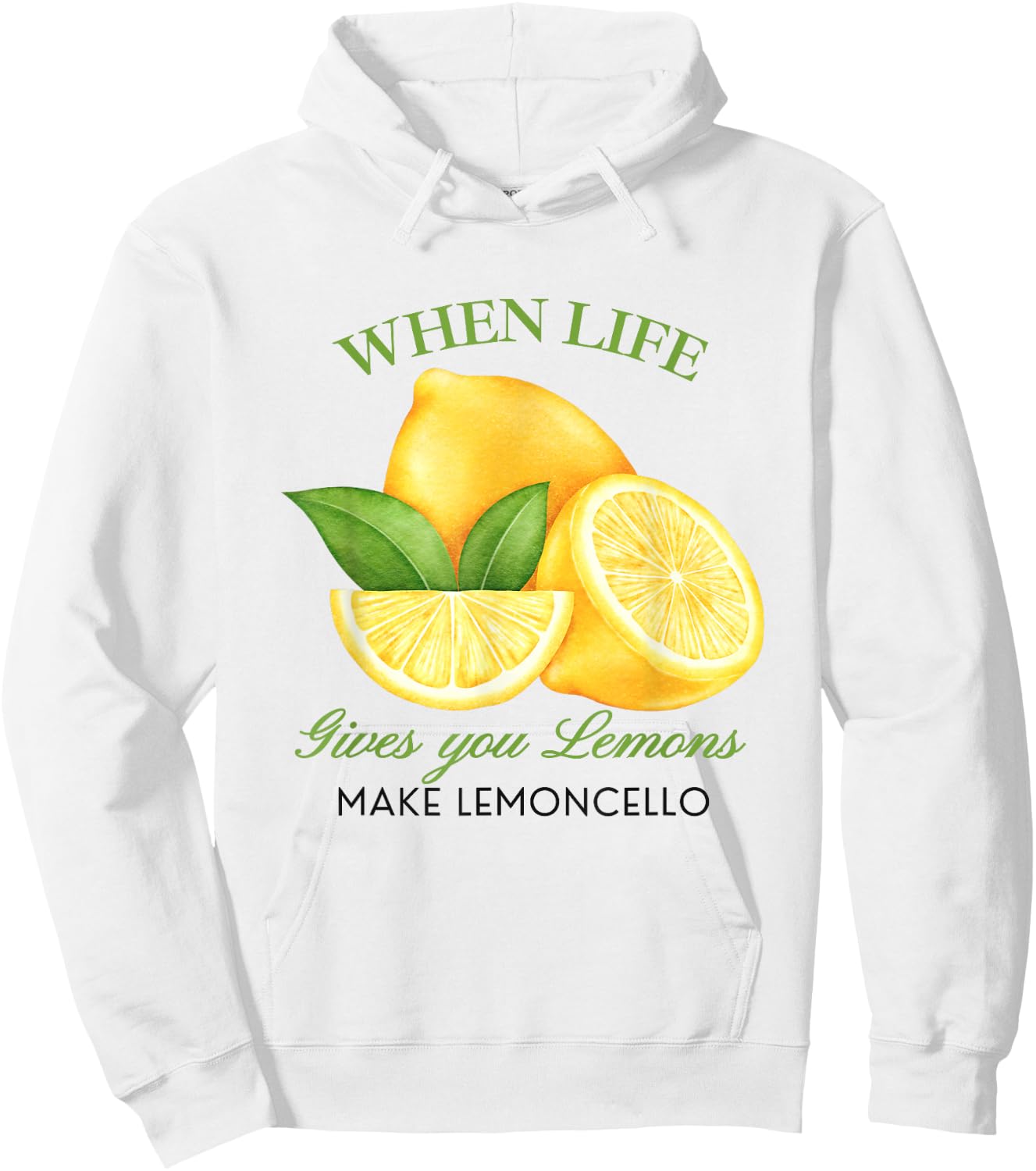 Wenn das Leben dir Zitronen gibt, mach Lemoncello lustige süße Frauen Hoodie - Hoodie | White
