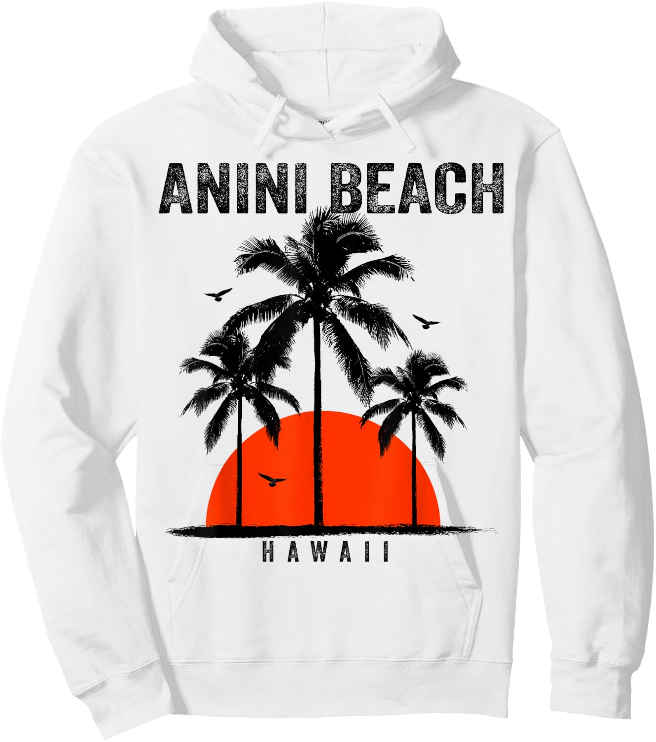 Anini Beach Hawaii Surfing Surfboarding Hoodie - Hoodie | White