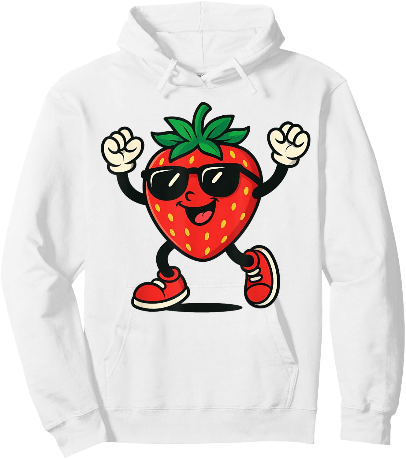 Cool Strawberry Design Fruit Strawberry Lover Men Women Hoodie - Hoodie | White