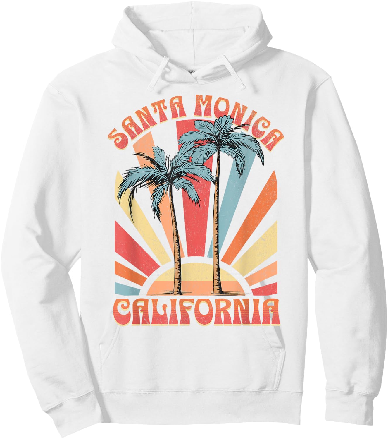 Santa Monica , white, S Hoodie - Hoodie | White