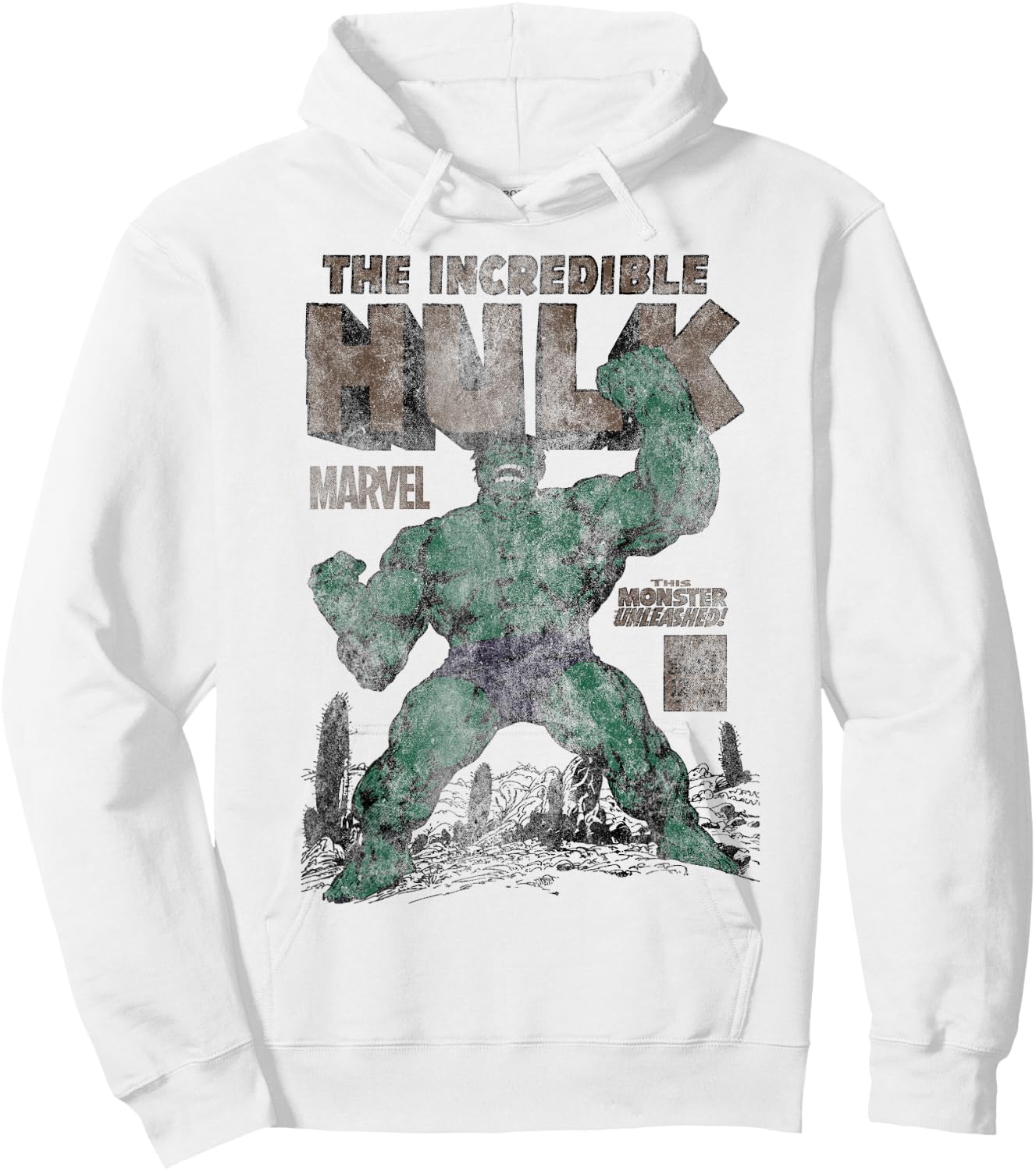 Marvel Hulk The Incredible Hulk Monster Unleashed , gray Hoodie - Hoodie | White