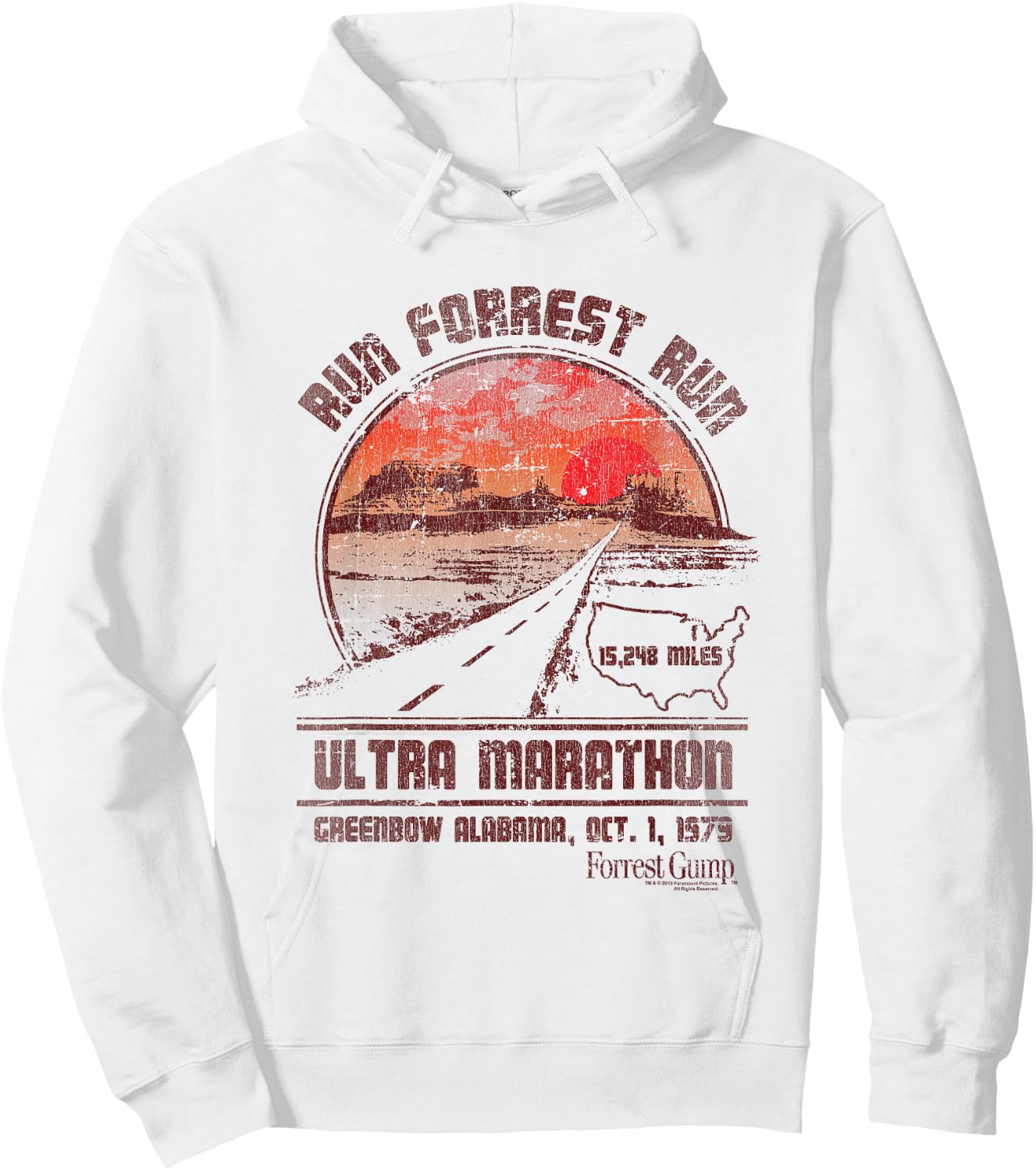 Forrest Gump Ultra Marathon , gray Hoodie - Hoodie | White