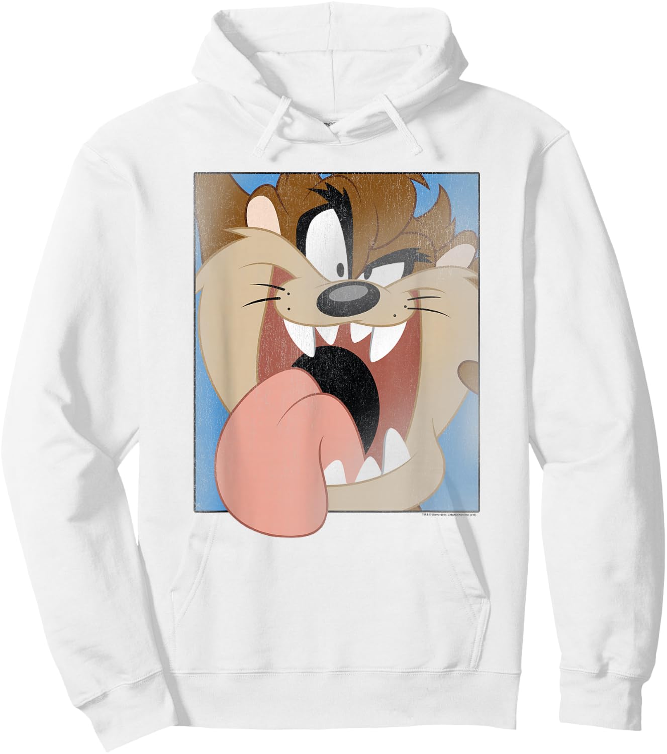 Looney Tunes Taz Closeup Hoodie - Hoodie | White