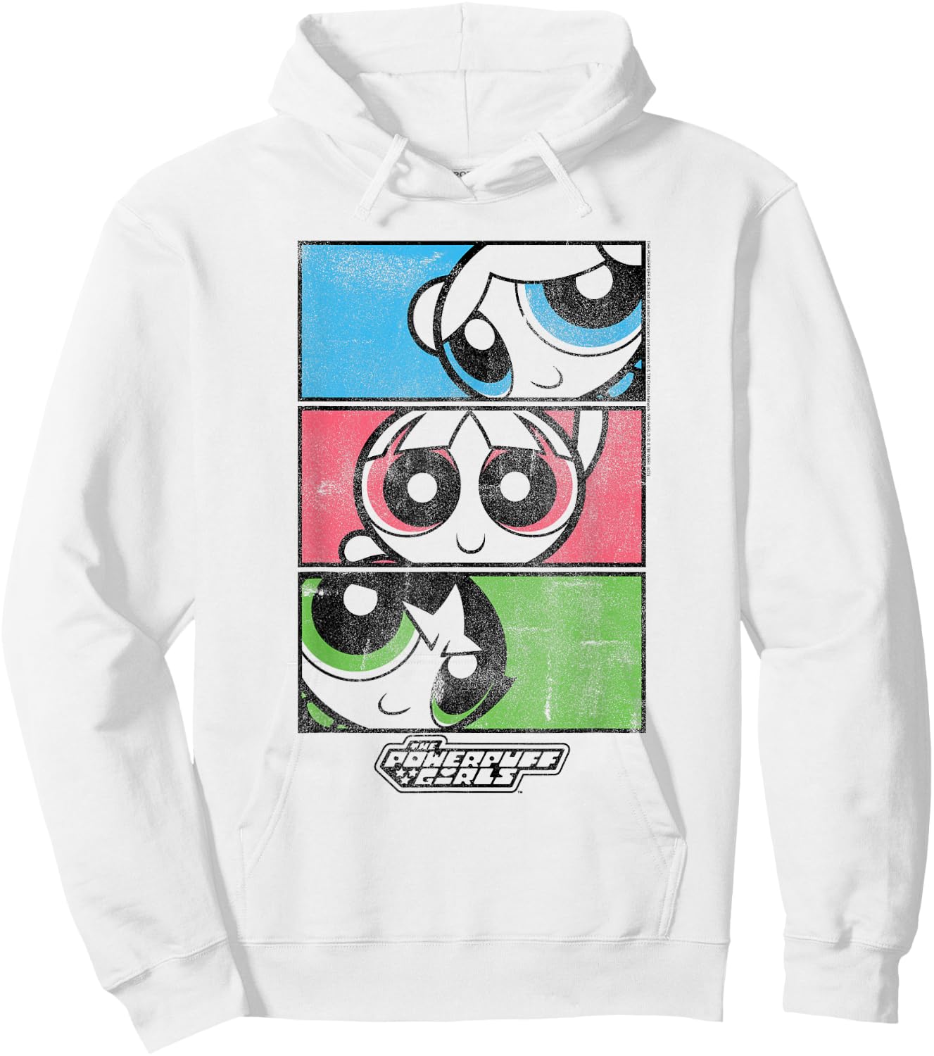 Powerpuff Girls Colorful Comic Panels Hoodie - Hoodie | White