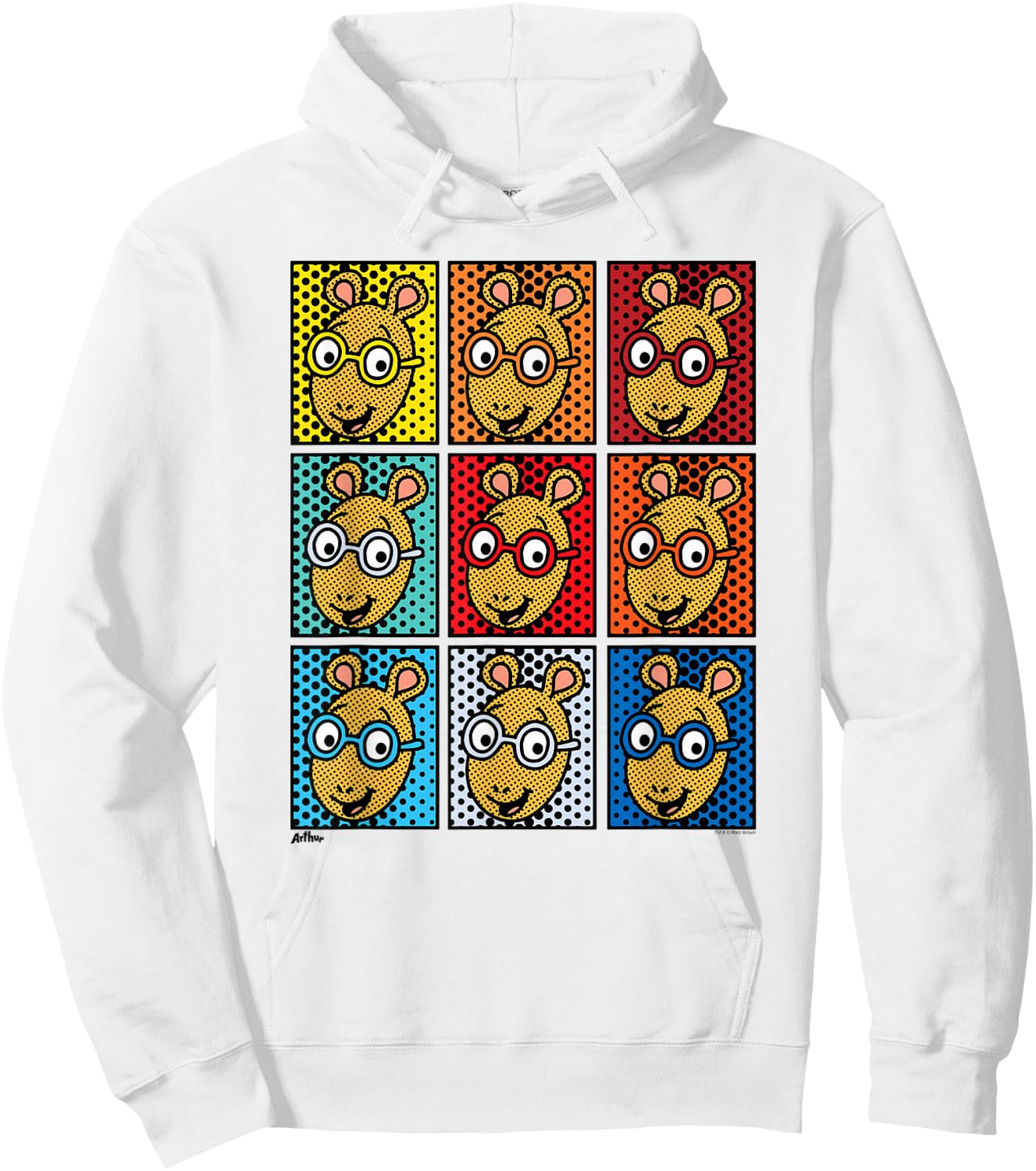Arthur Pop Art Arthur Hoodie - Hoodie | White