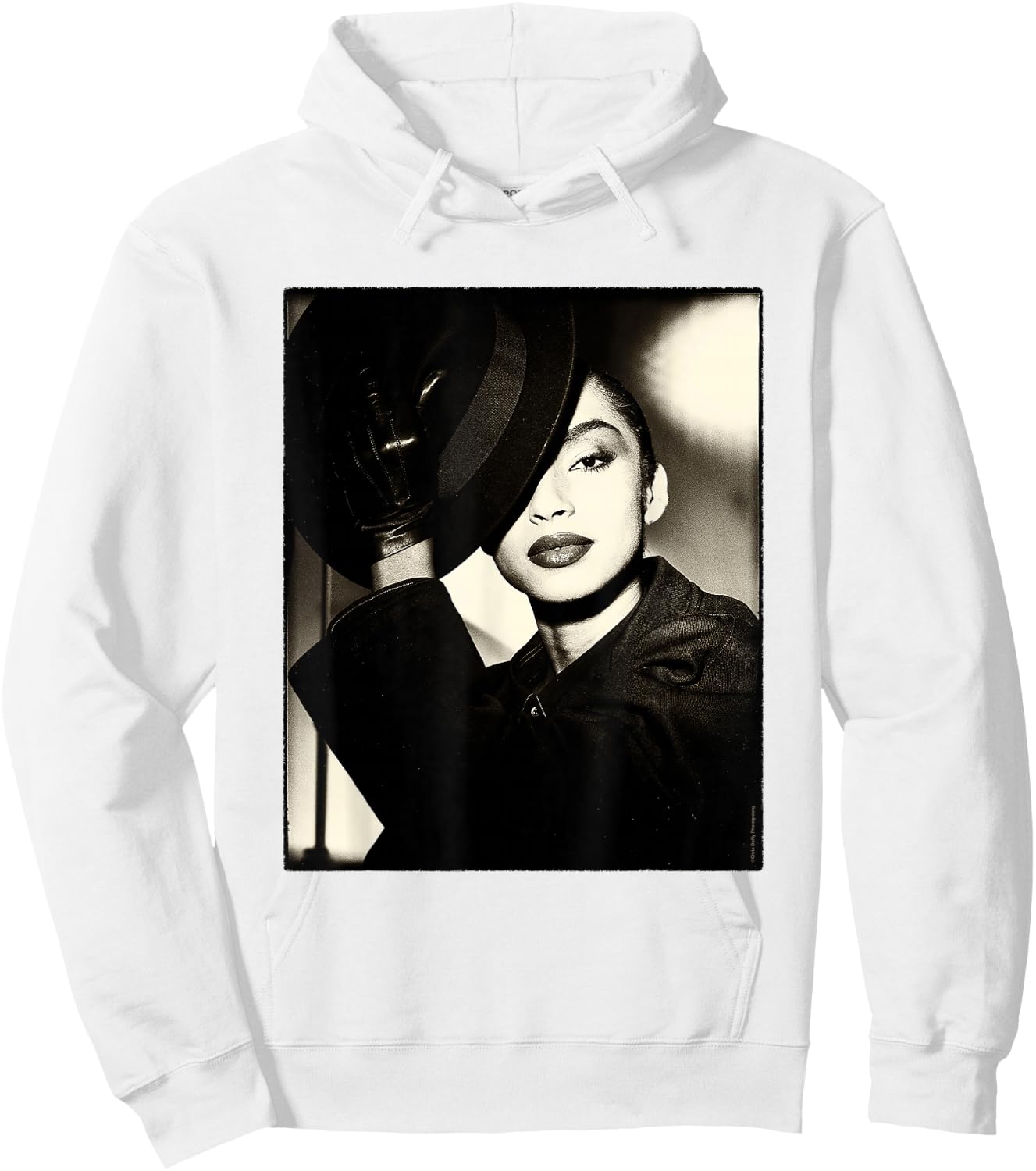 Photograph Chris Duffy Sade 1985 , grey, S Hoodie - Hoodie | White
