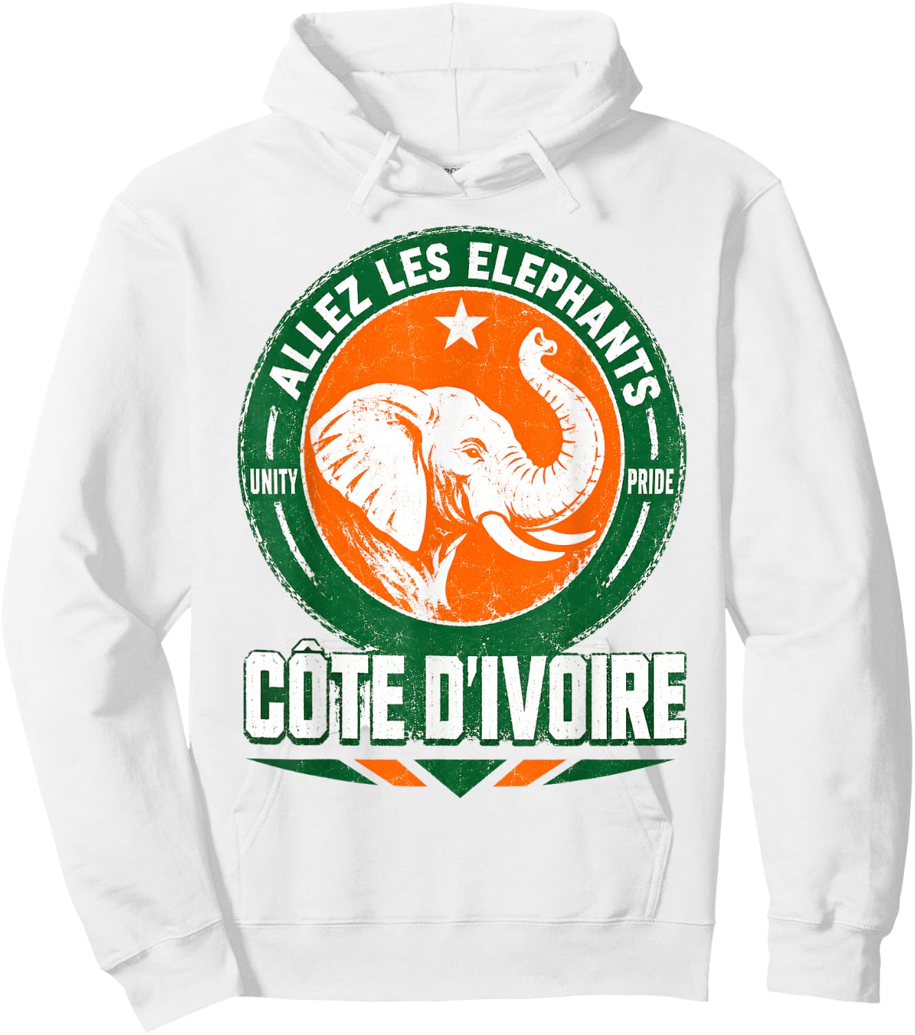 Allez Les Elephants Côte D'Ivoire Fan Hoodie - Hoodie | White