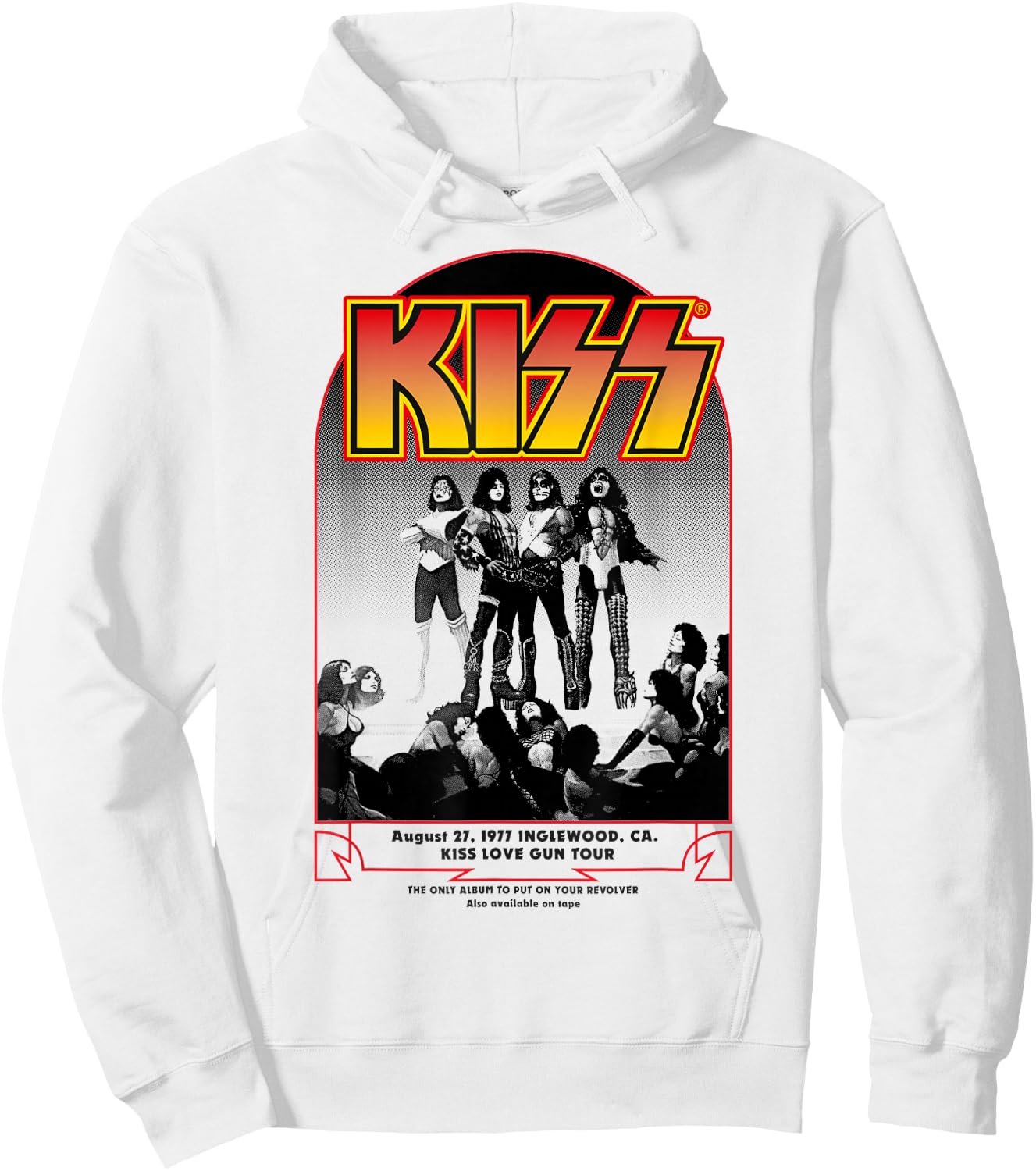 KISS - Inglewood 1977 Hoodie - Hoodie | White