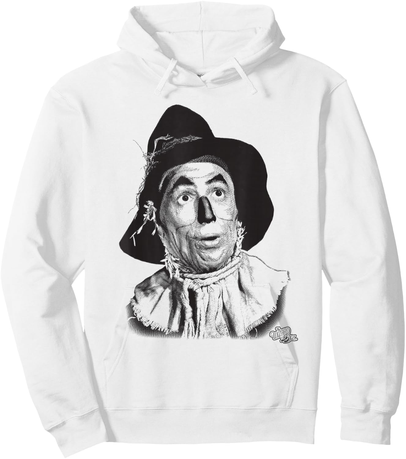 The Wizard of Oz Scarecrow Headshot Hoodie - Hoodie | White
