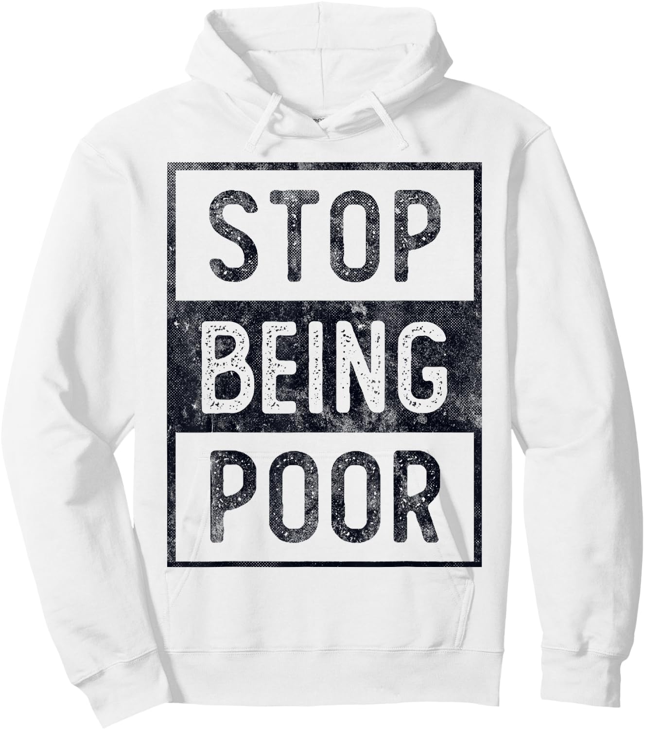 STOP BEING POOR Future Big CEO Boss Be Millionaire Speaker Hoodie - Hoodie | White