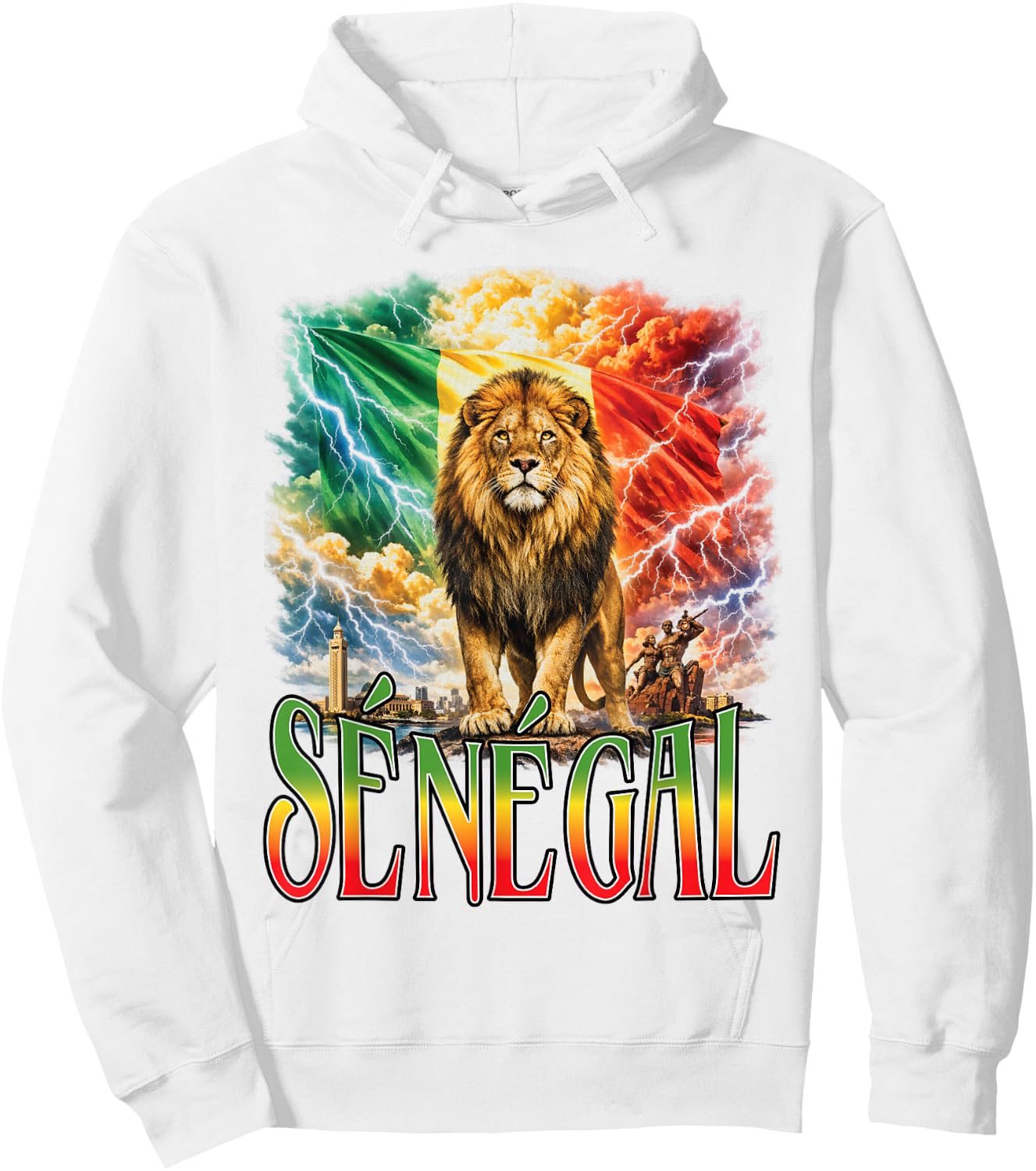Senegal Bootleg Senegal Y2k Hoodie - Hoodie | White