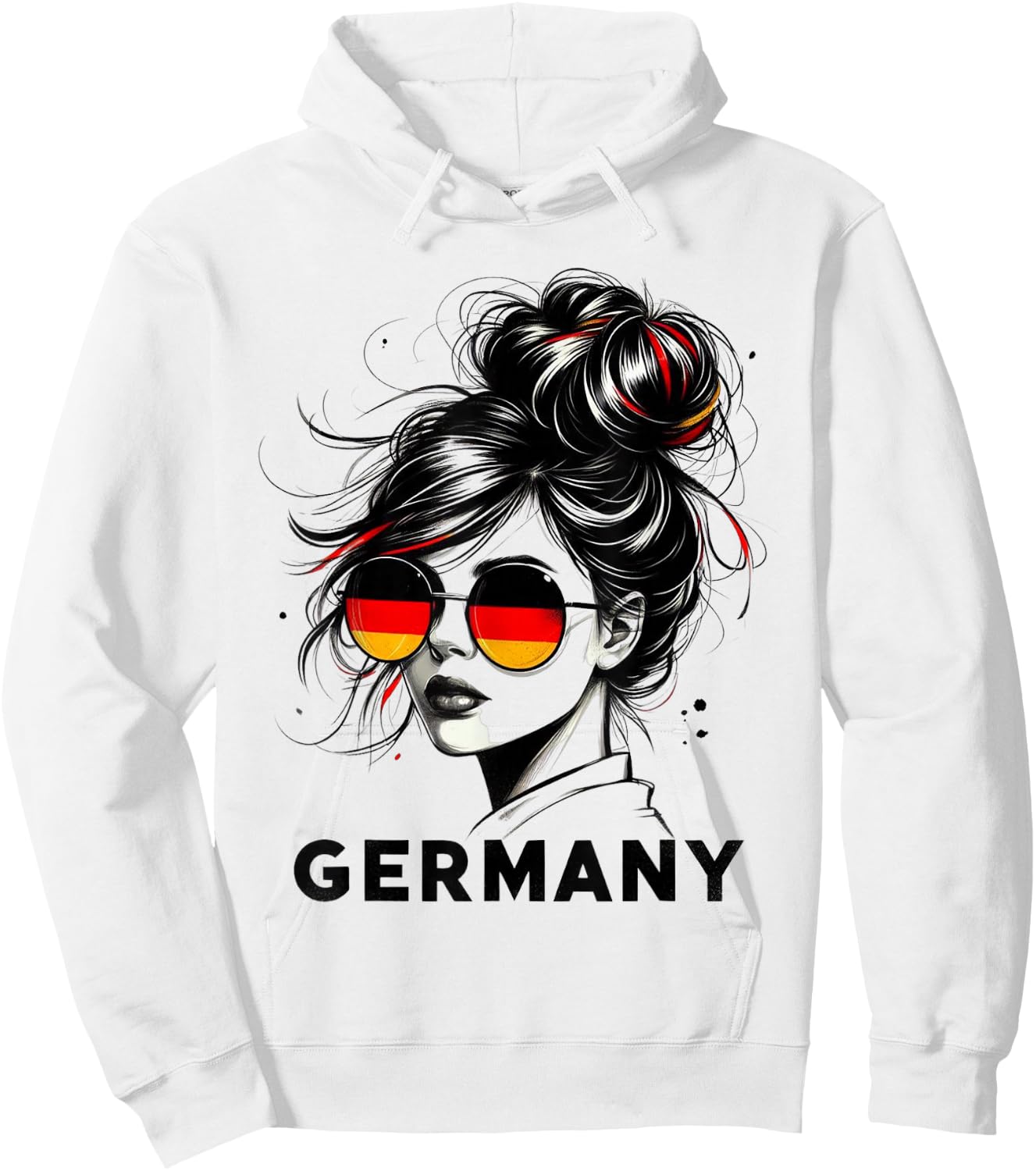 Germany for Girls Germany Flag Germany , gray Hoodie - Hoodie | White