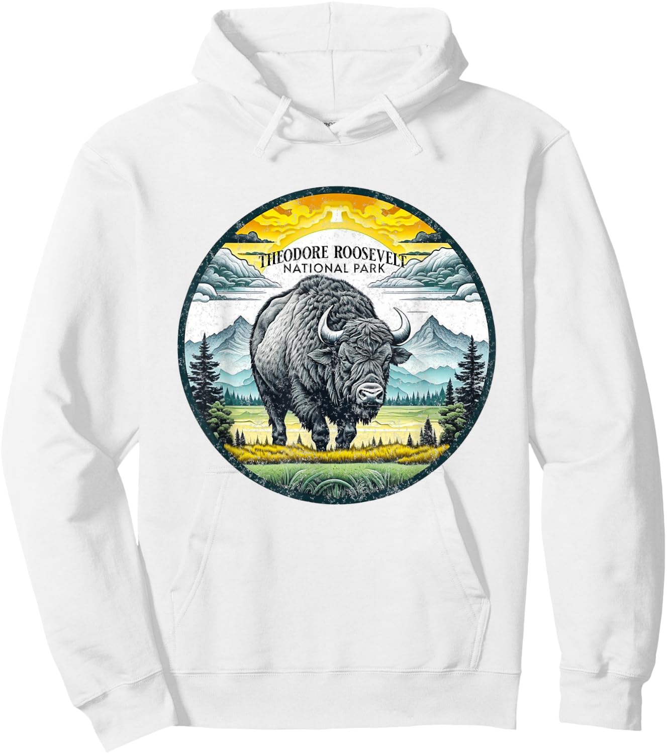 Theodore Roosevelt National Park Hoodie - Hoodie | White