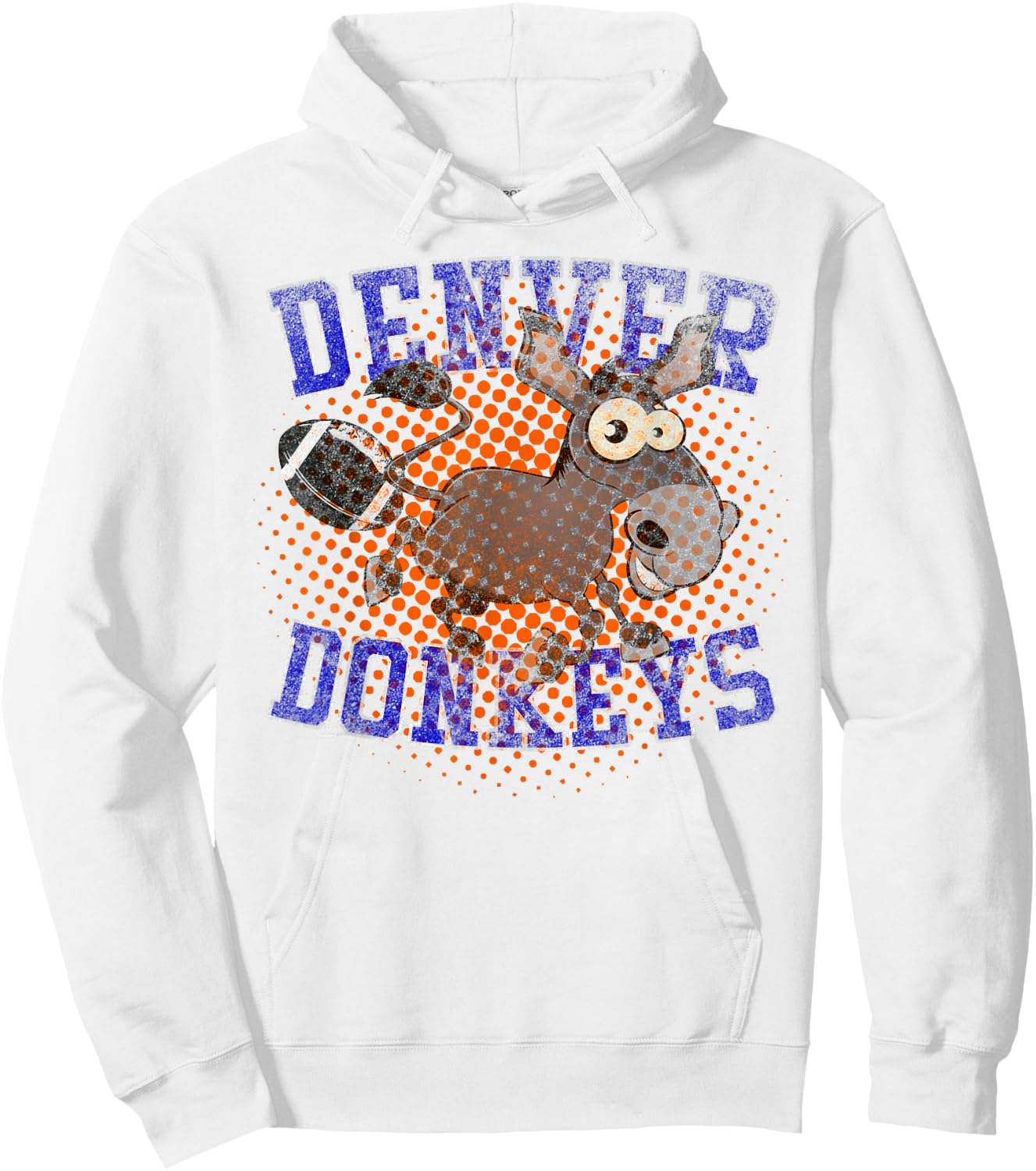 Denver Donkeys Football Hoodie - Hoodie | White