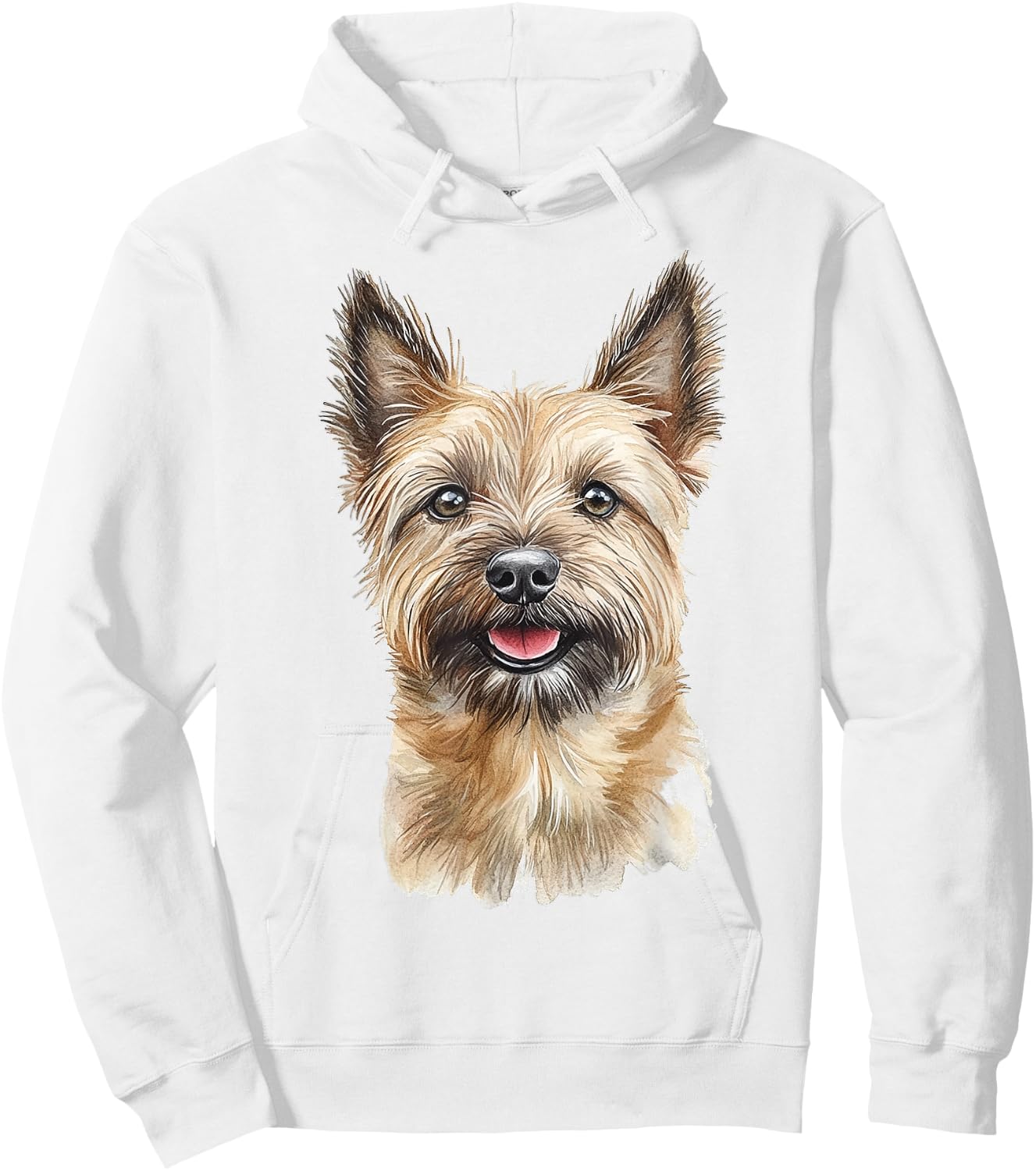 Cairn Terrier Dog Graphic Pet Artwork Cairn Terrier Men Women Kids Hoodie - Hoodie | White