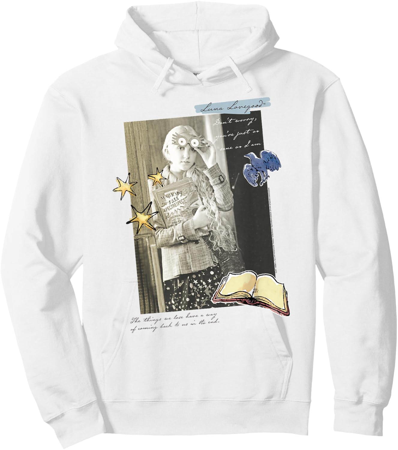 Harry Potter Luna Lovegood Movie Still and Quote Hoodie - Hoodie | White