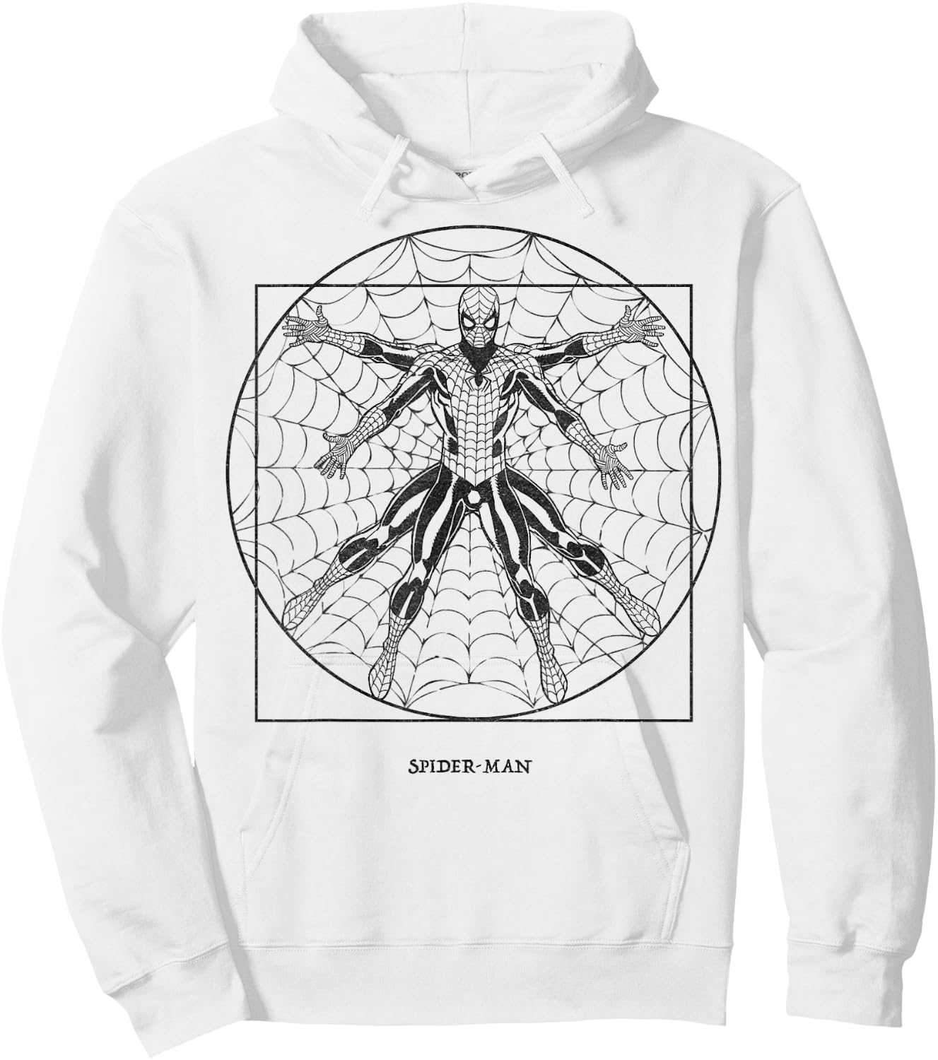 Marvel Spider-Man Vitruvian Web Slinger Hoodie - Hoodie | White