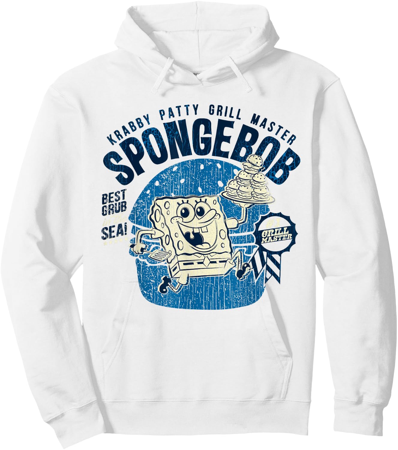 Offizieller Spongebob Squarepants Krabby Patty Grill Hoodie - Hoodie | White