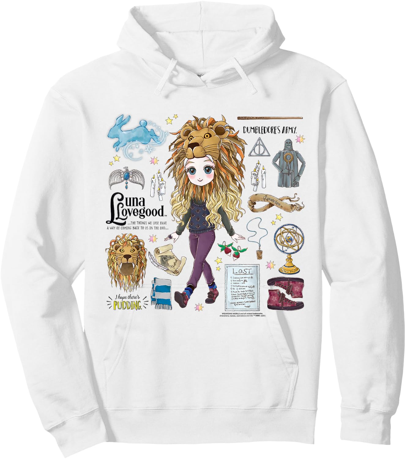 Harry Potter The Eccentric Luna Lovegood Small Hoodie - Hoodie | White