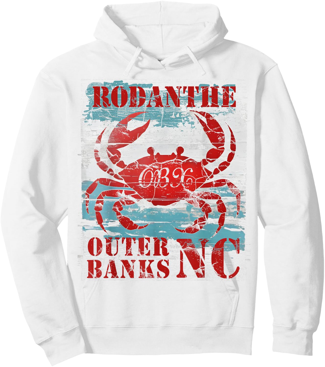 Rodanthe Outer Banks North Carolina Crab OBX Beach Lover Hoodie - Hoodie | White