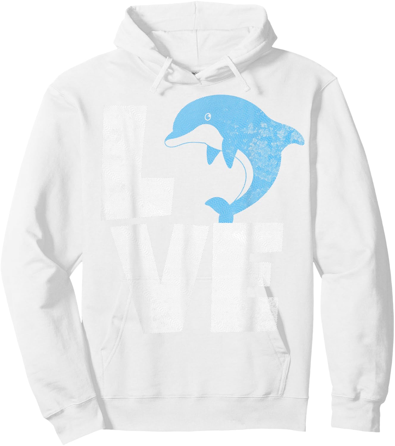 Love Heart Dolphins Dolpin Lover Ocean Sea Animal Hoodie - Hoodie | White