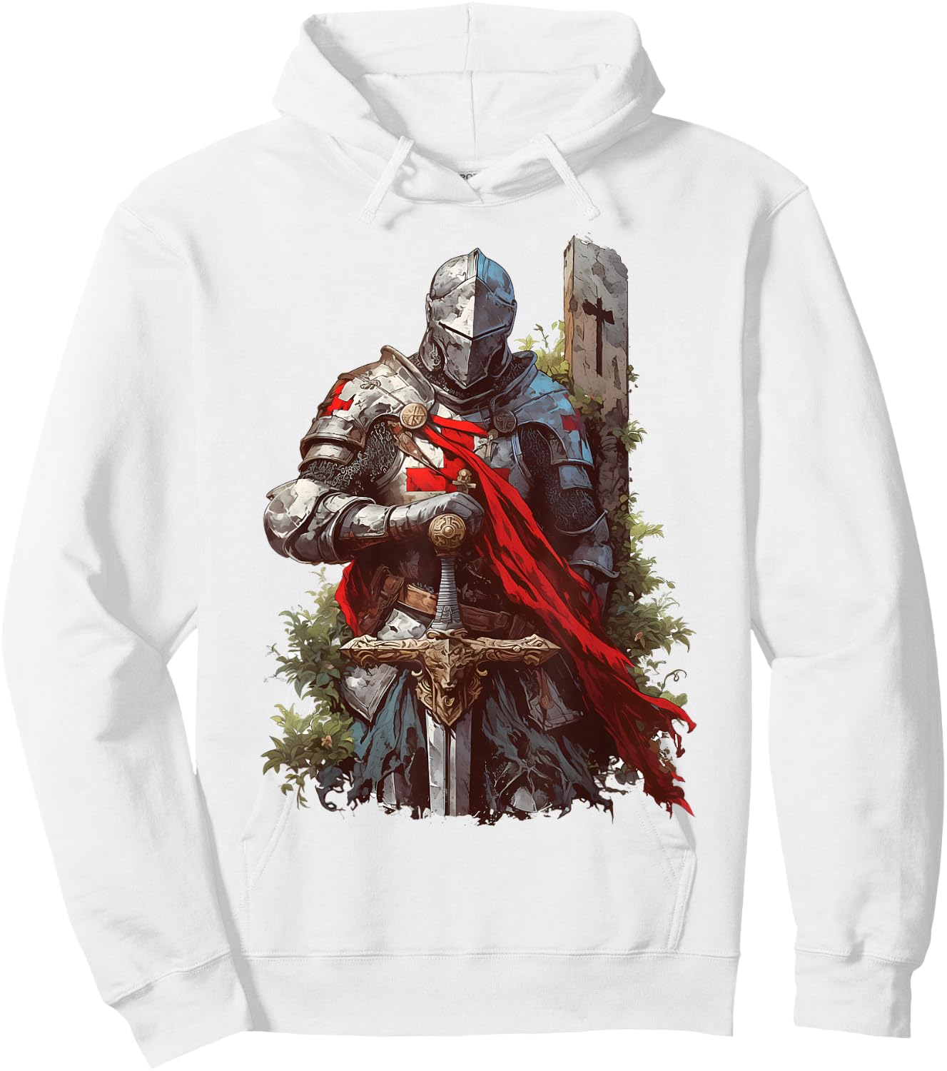 Hospitaller knight Medieval Templar Hoodie - Hoodie | White